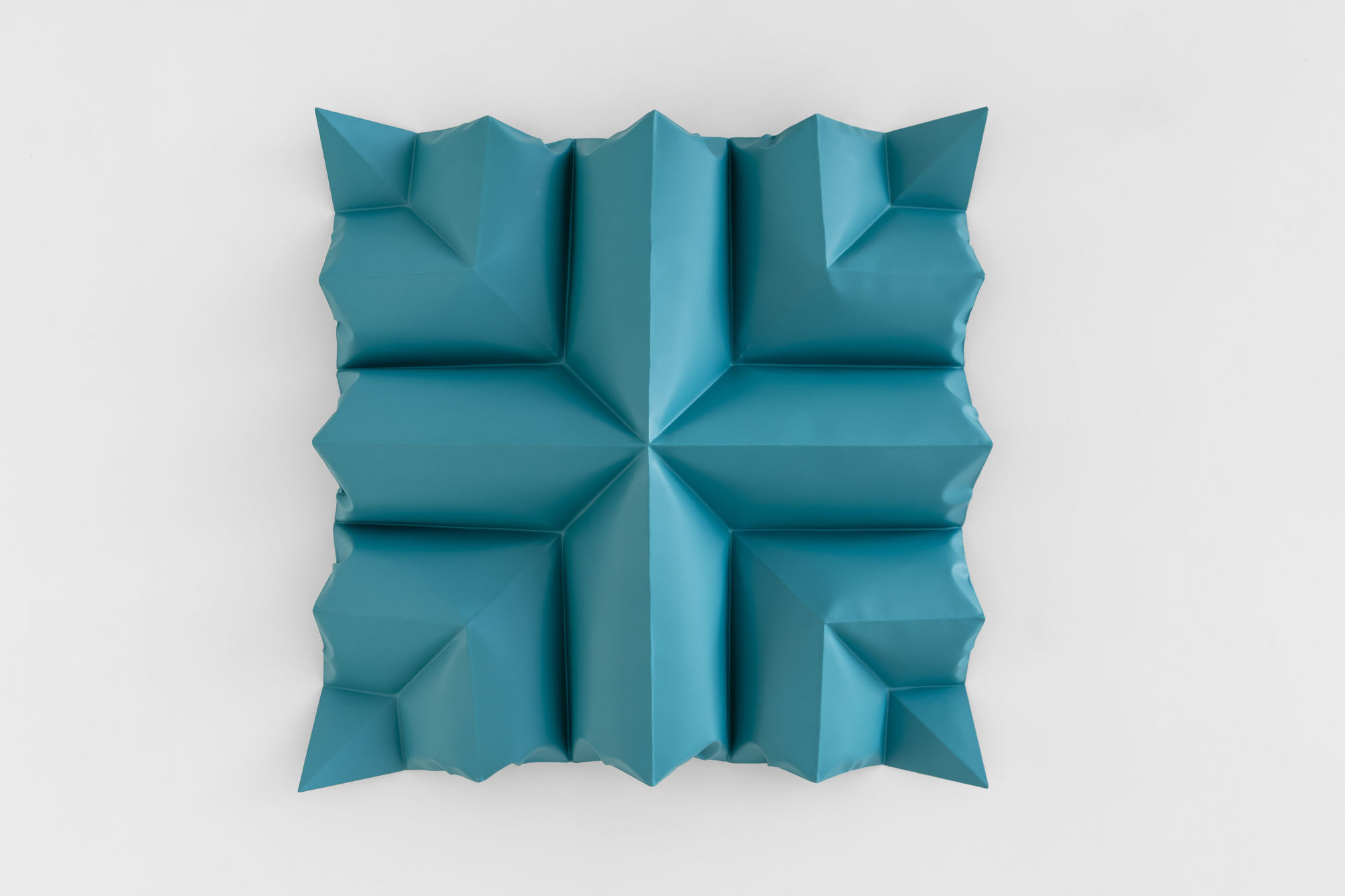 Shaikha Al Mazrou Folded Motif, 2022 Wet coated steel 100 x 100 x 15 cm 39 3/8 x 39 3/8 x 5 7/8 in