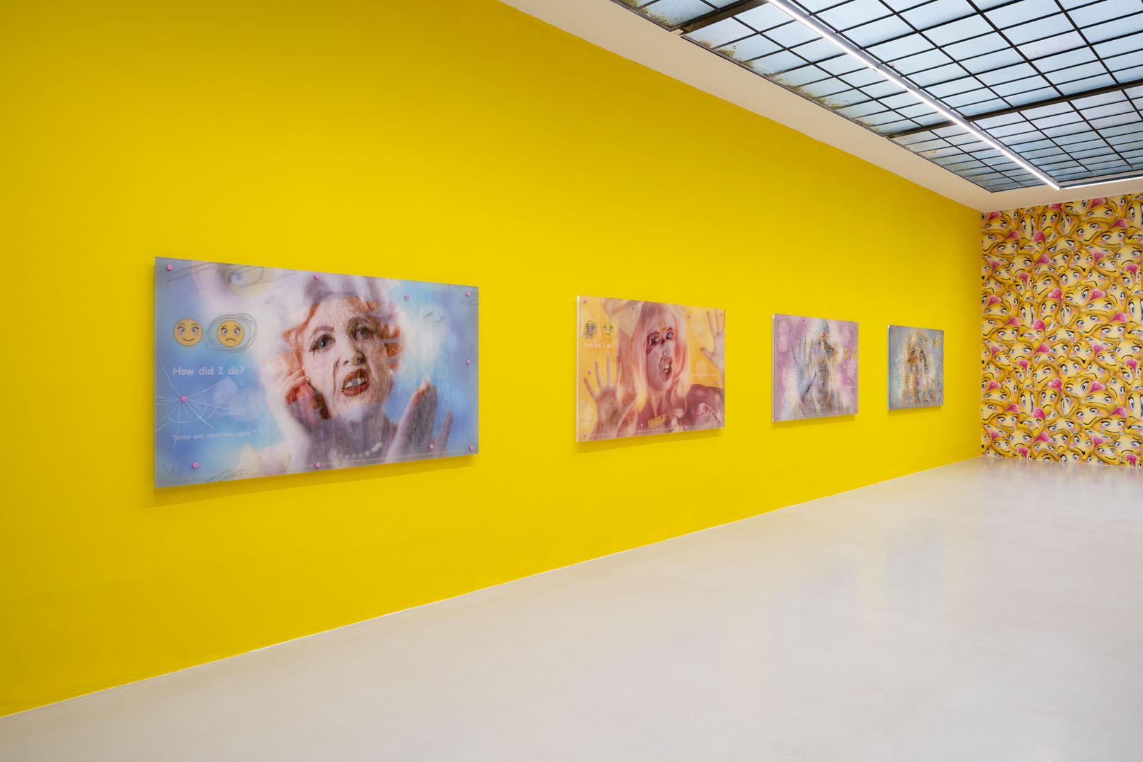 Installation View, Rachel Maclean, i'm 2 happy!, curated by Phoebe Cripps, 2021