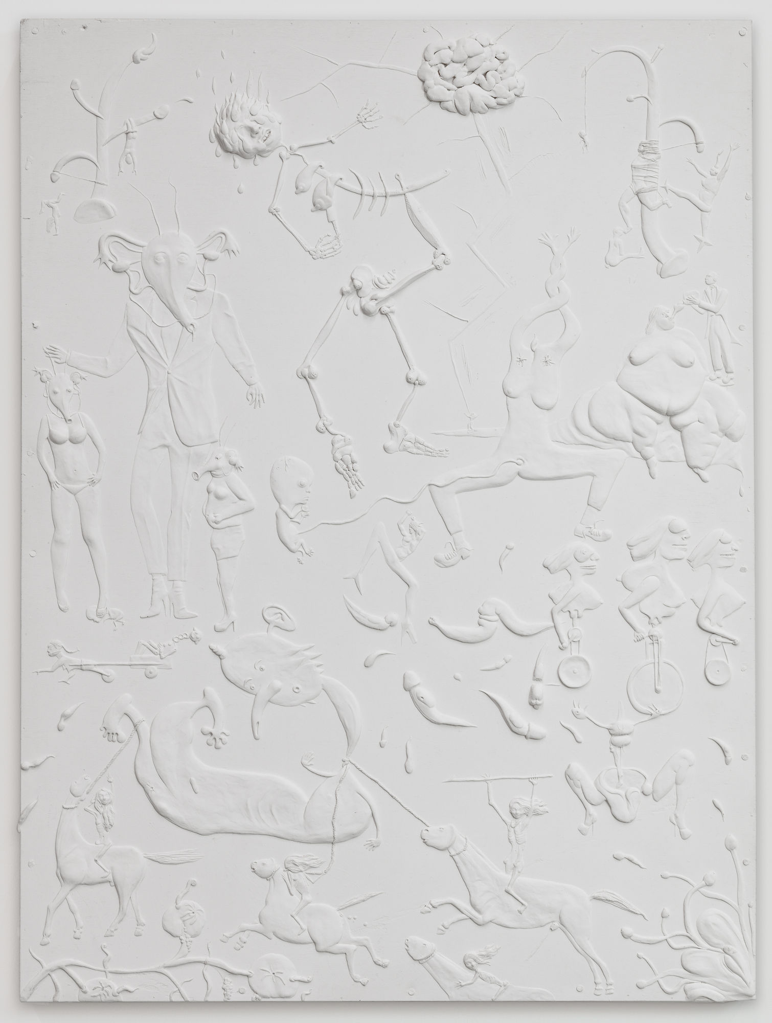Tim Noble, Imaginary Beings, 2020, Cast in jesmonite, 94.44 x 121.92 x 7.62 cm, Edition 1/2 plus 1 AP