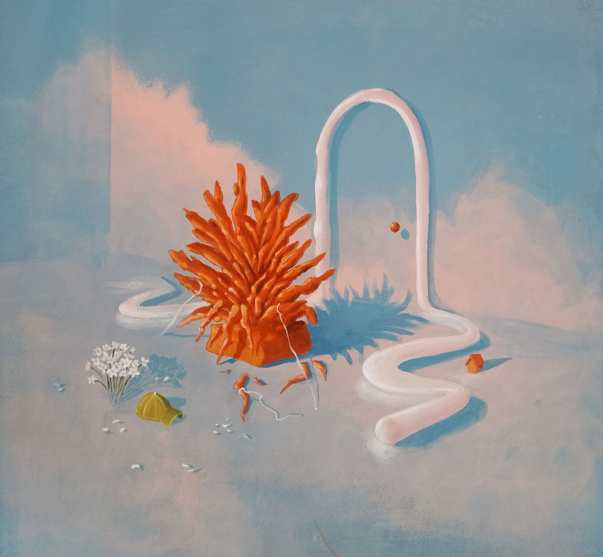 Zilien Is this your love?, 2025 Mixed media on canvas 64 × 62 cm (25 1/4 × 24 3/8 in)