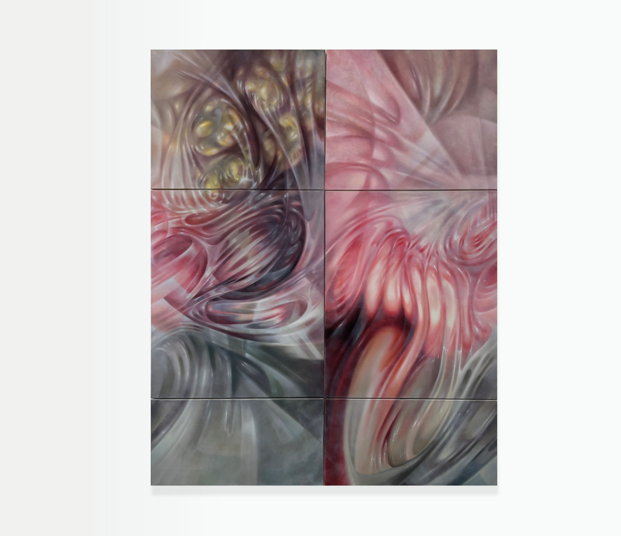 Anja Rausch Sema, 2025 oil on canvas 290 x 200 cm (6 pieces)