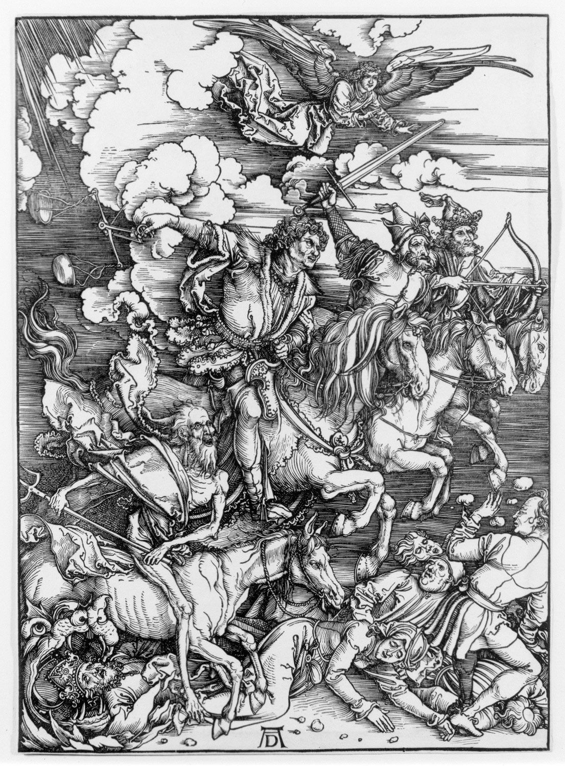 Albrecht Durer, Four Horsemen of the Apocalypse, 1499 Woodcut