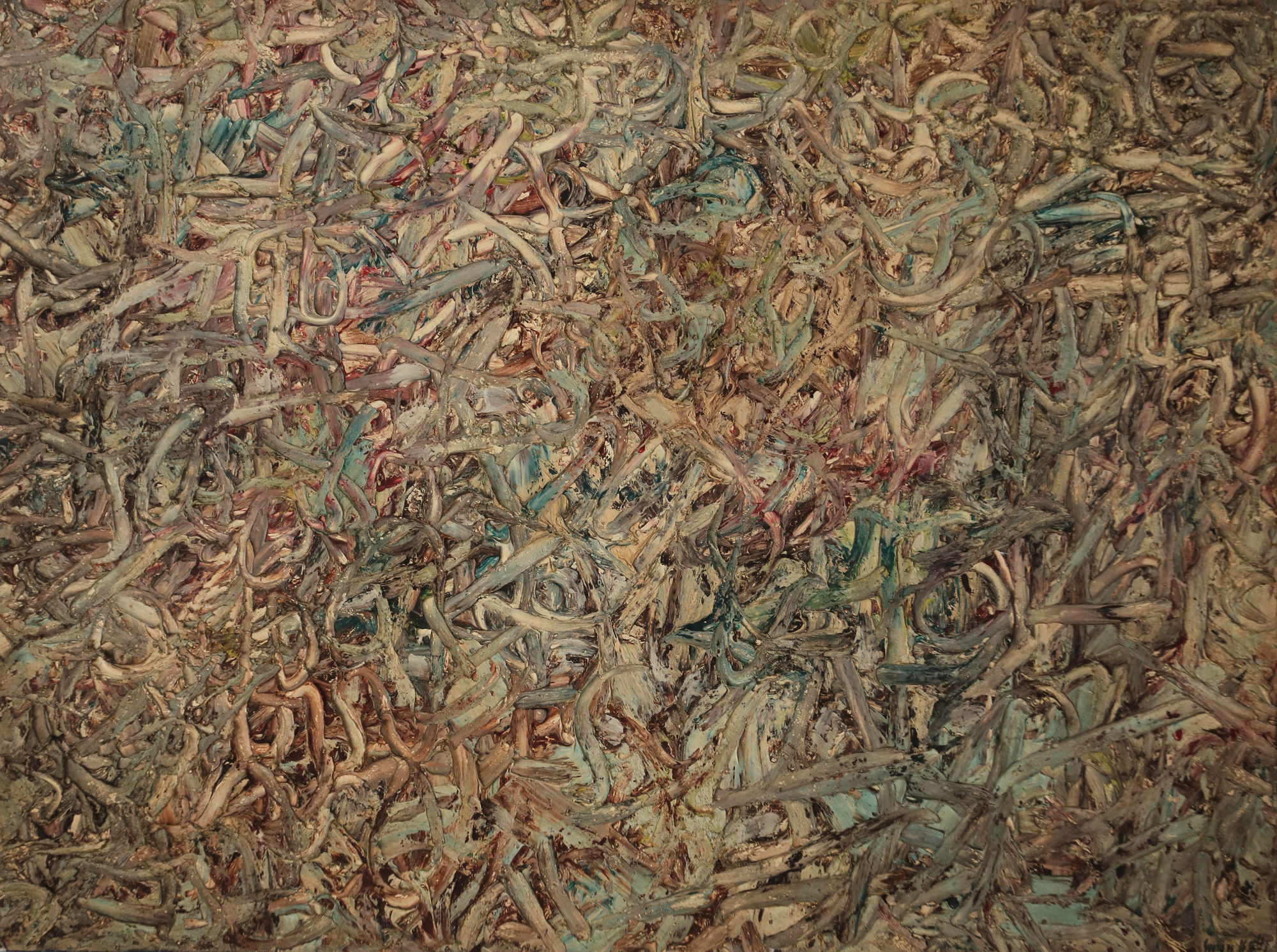 13. Sans Titre (Palimpseste), 1959, Cm 97X130, Olio Su Tela