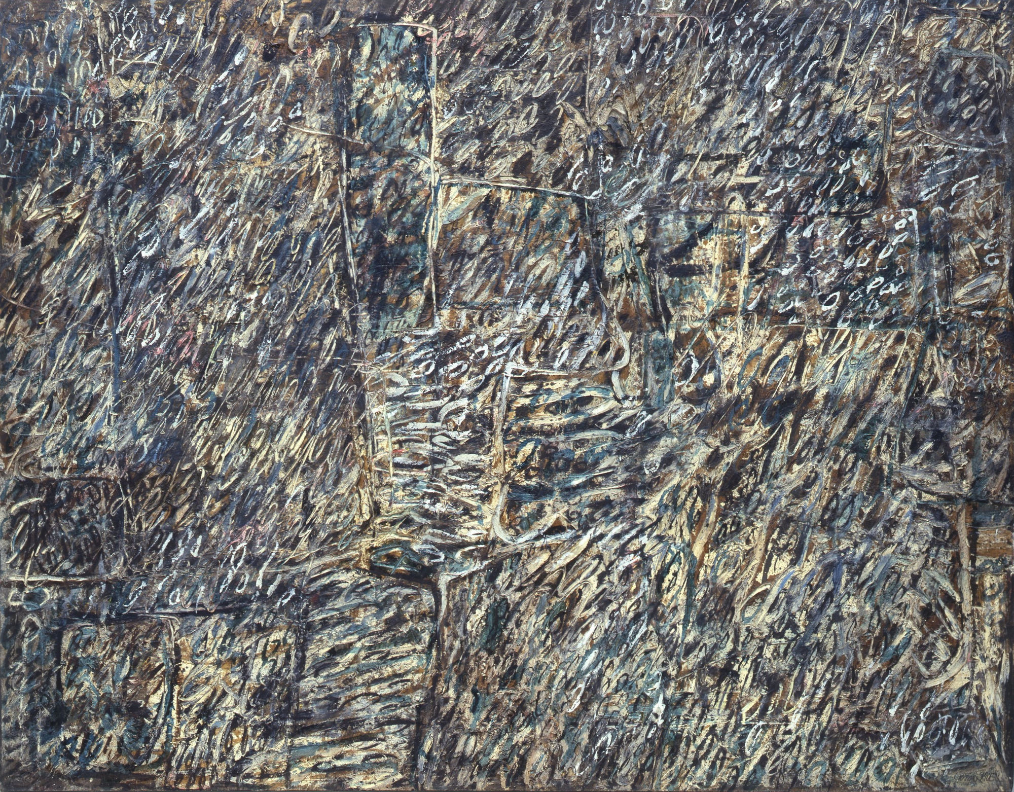 17. Sanse Titre (Palimpseste), 1959, Cm 114X146, Olio Su Tela