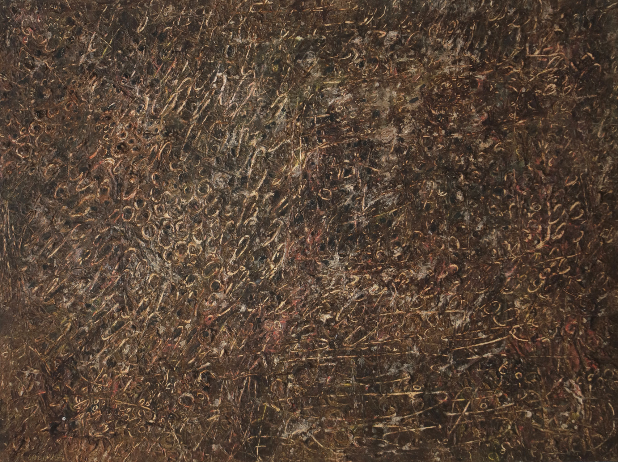 2. Paysage Brun, 1958, Cm 97X130, Olio Su Tela