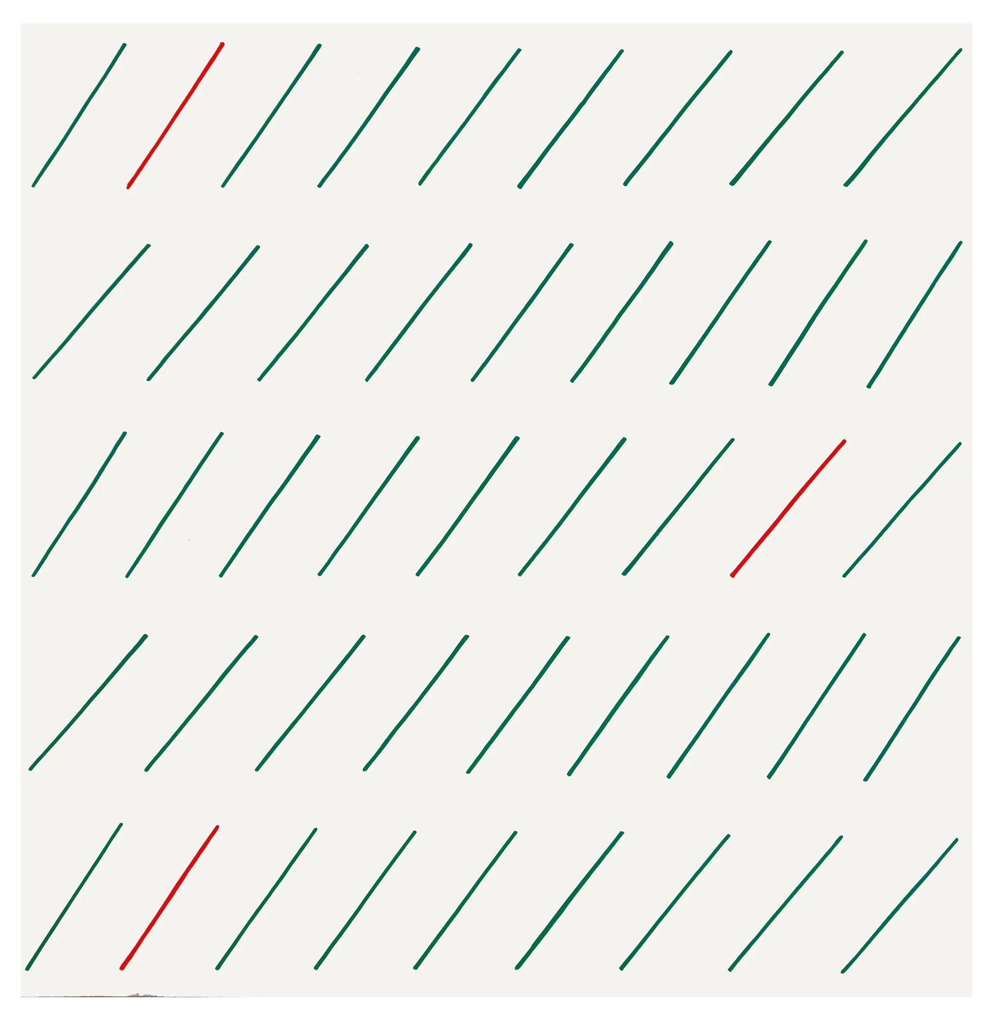 52. A4, 1975-79, acrilico su masonite, cm 60X60