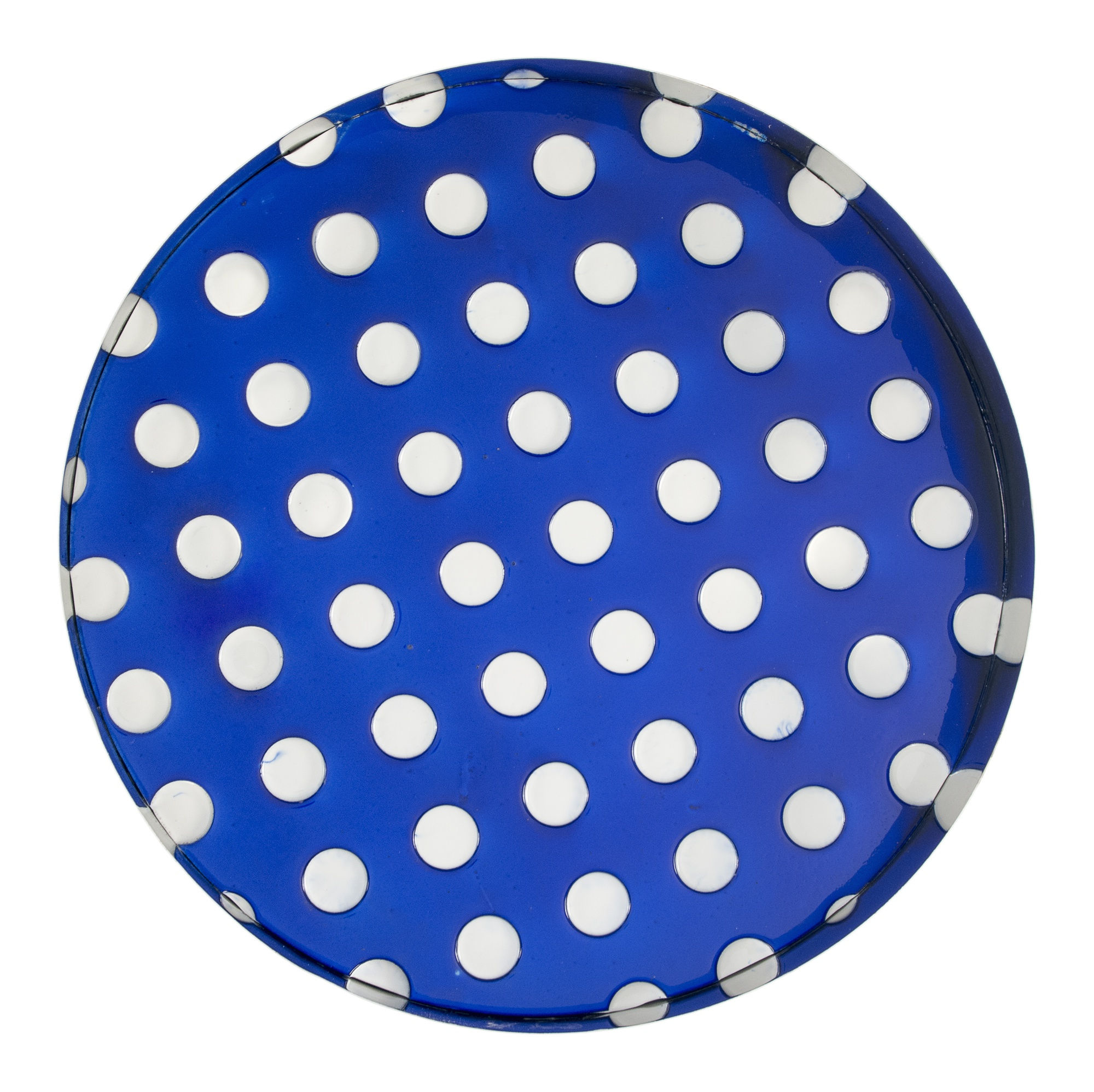 Kamigami Blue Bubble, 2017, tecnica mista su legno e acciaio cromato verniciato, cm 60x60x12