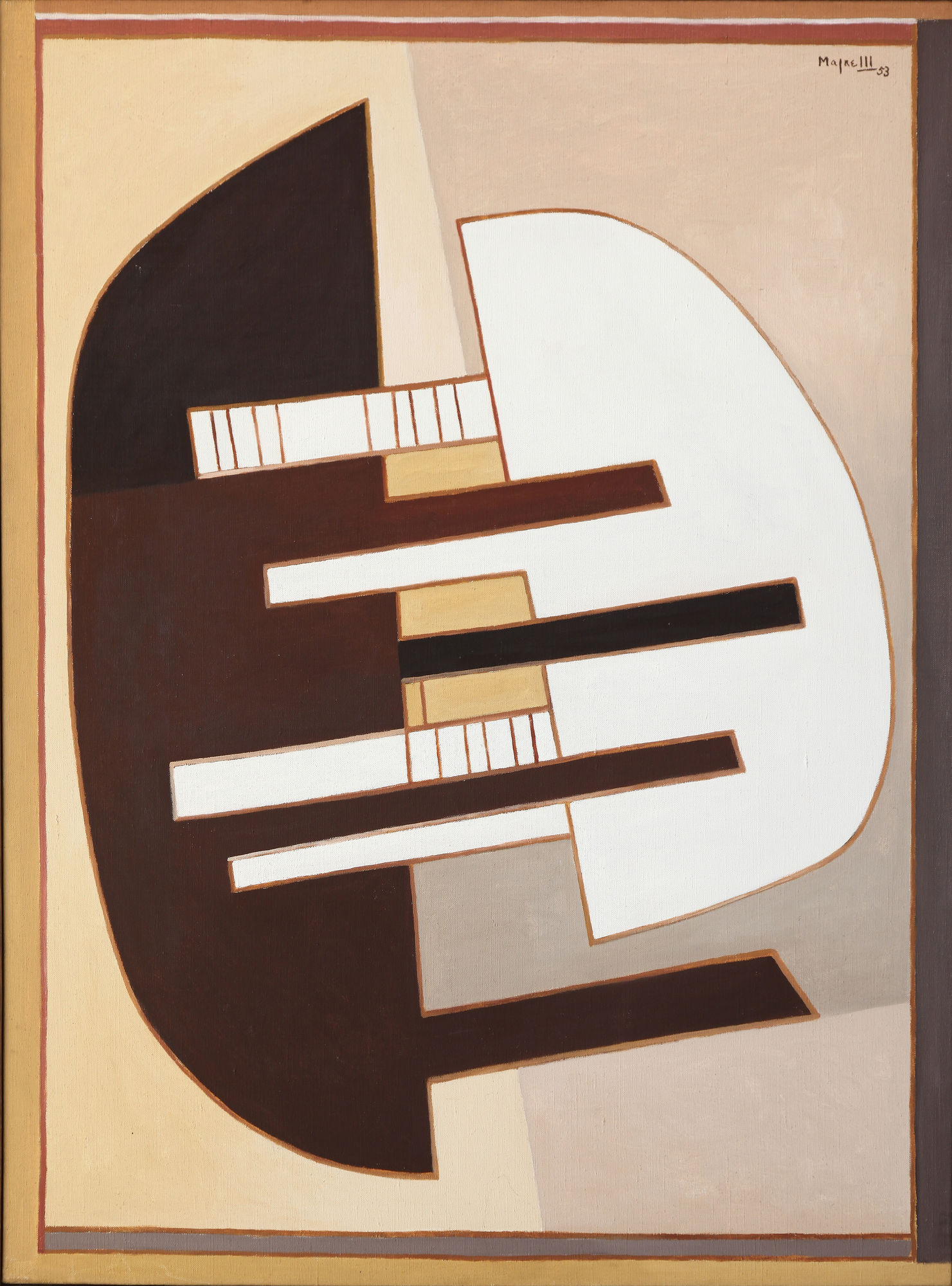 Divinations Spatiales, 1953, olio su tela, cm 130x97