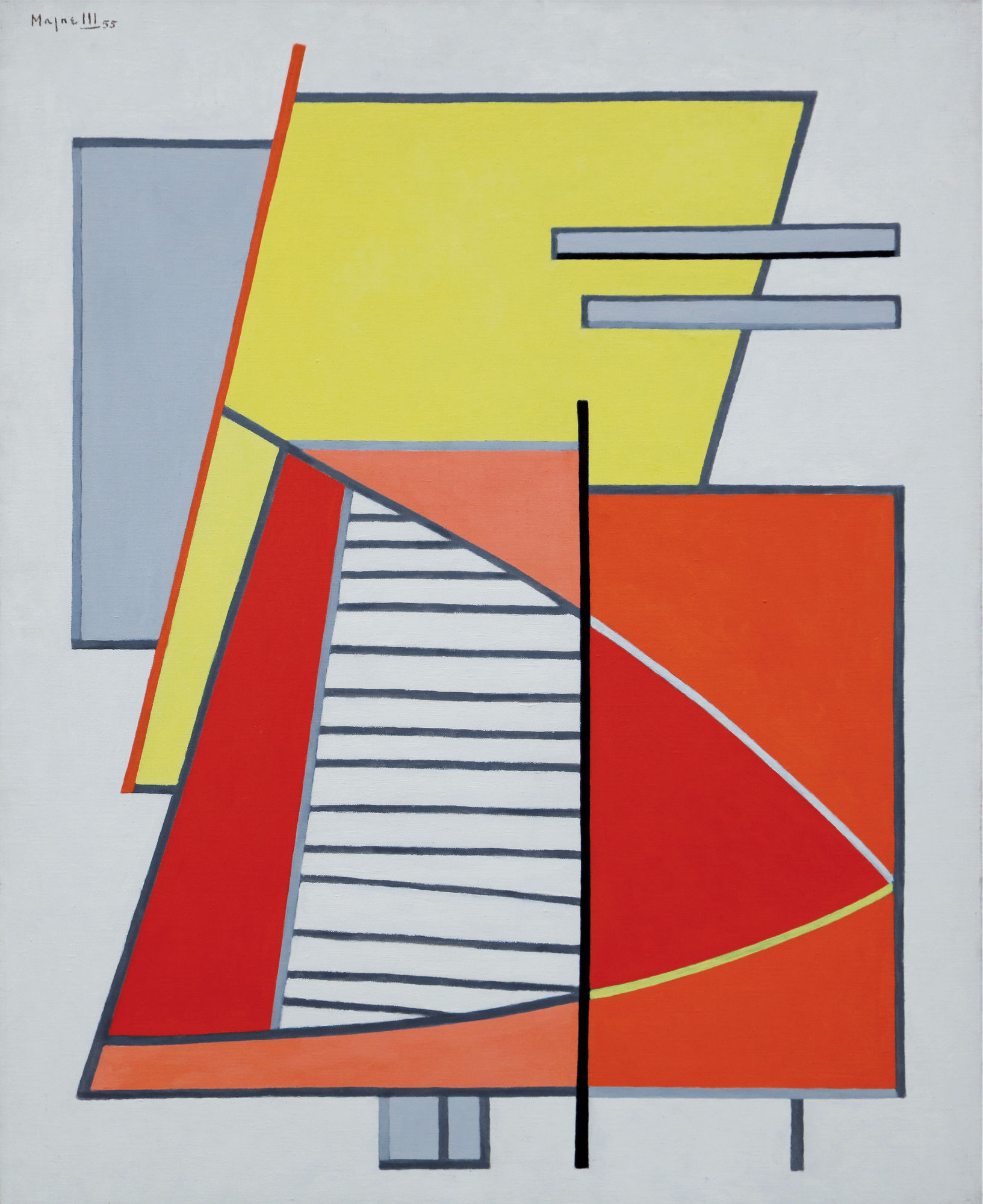 Images Ferm&eacute;es n&deg;1, 1955, cm 100x81, olio su tela