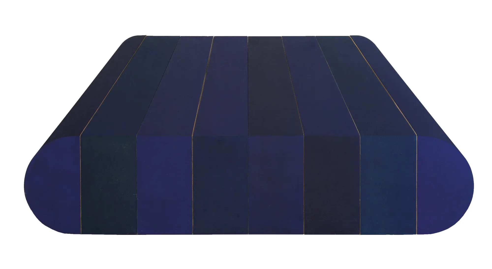 Prospettiva per Paolo Uccello, 1970, acrilico su tela su legno, cm 125x280x10.