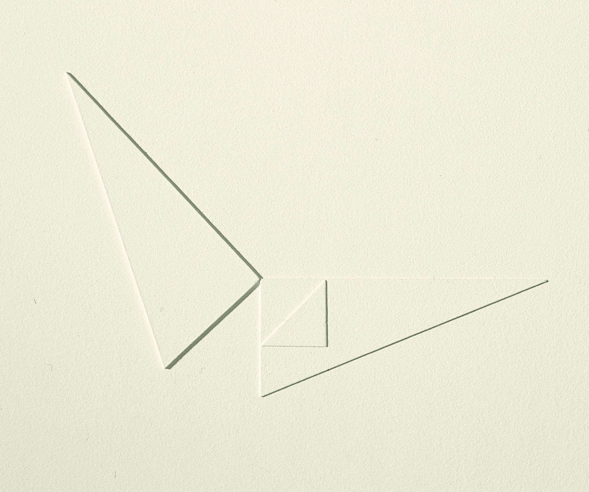 Rilievo 349, 1968, cm 25x30, olio su pannello in legno