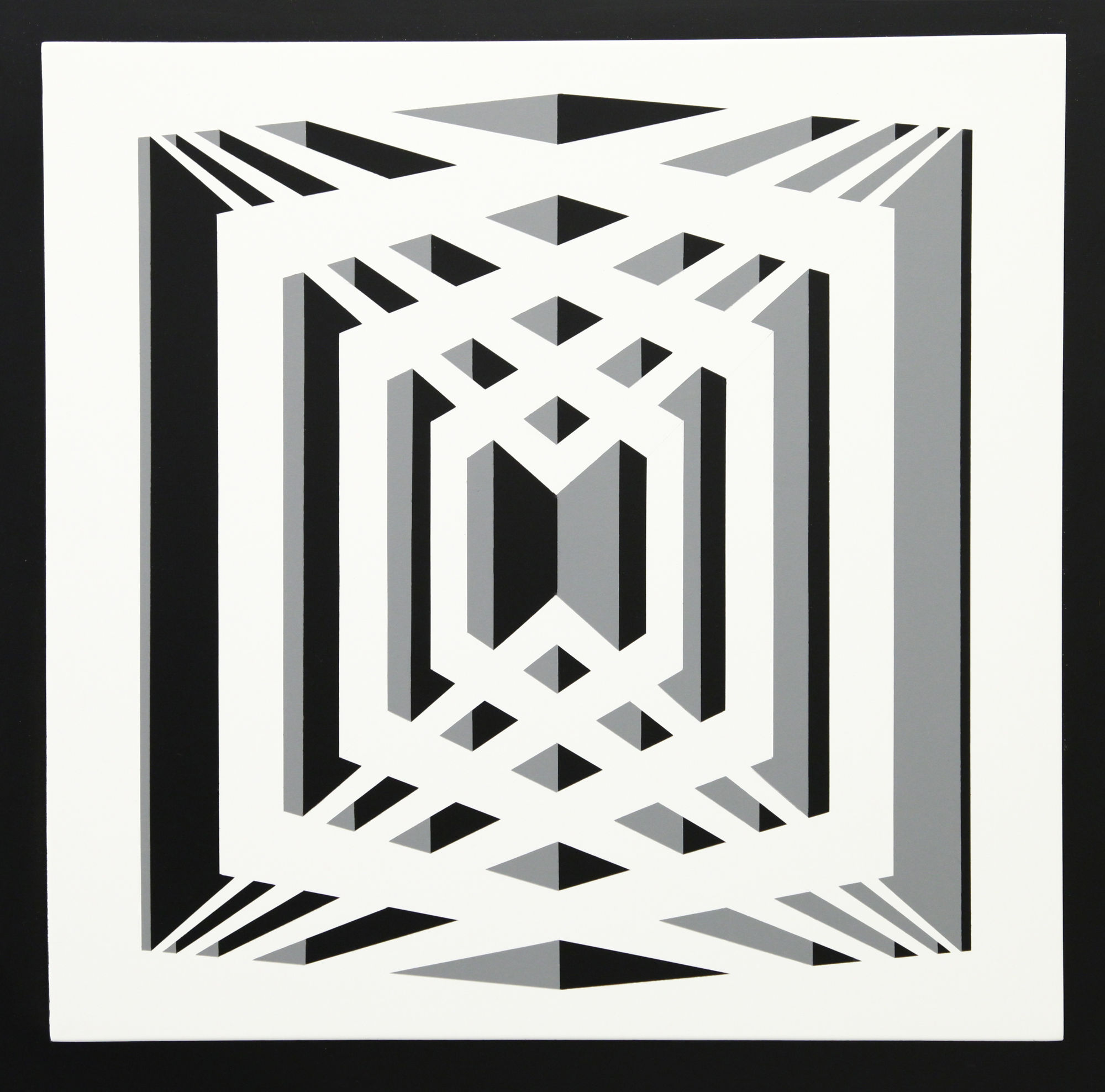 n.256, 1978, legno laccato, cm 50x50