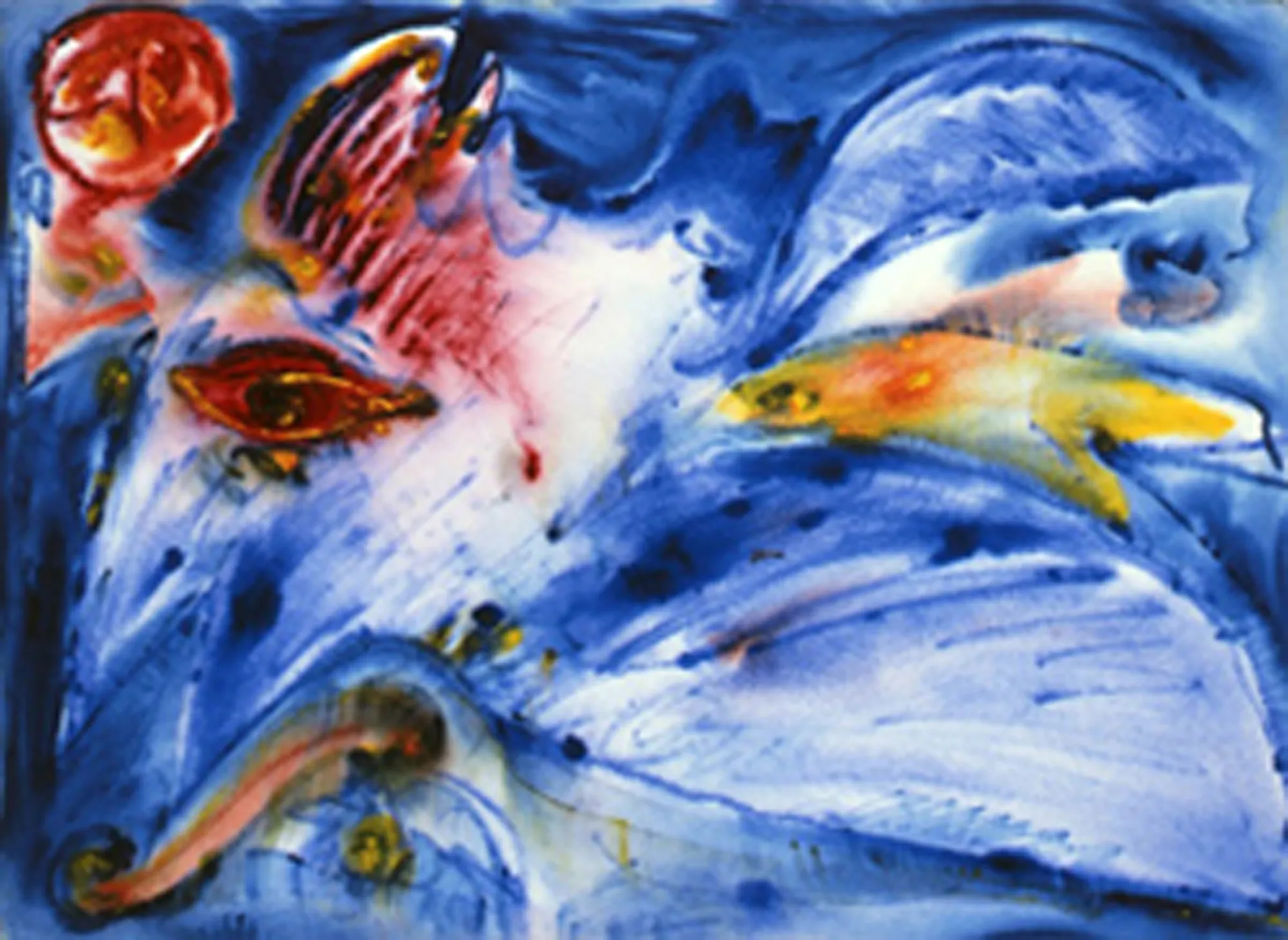 Bla Himmelfogl, Jerusalem, 1979, acquerelli su carta, cm 56X78