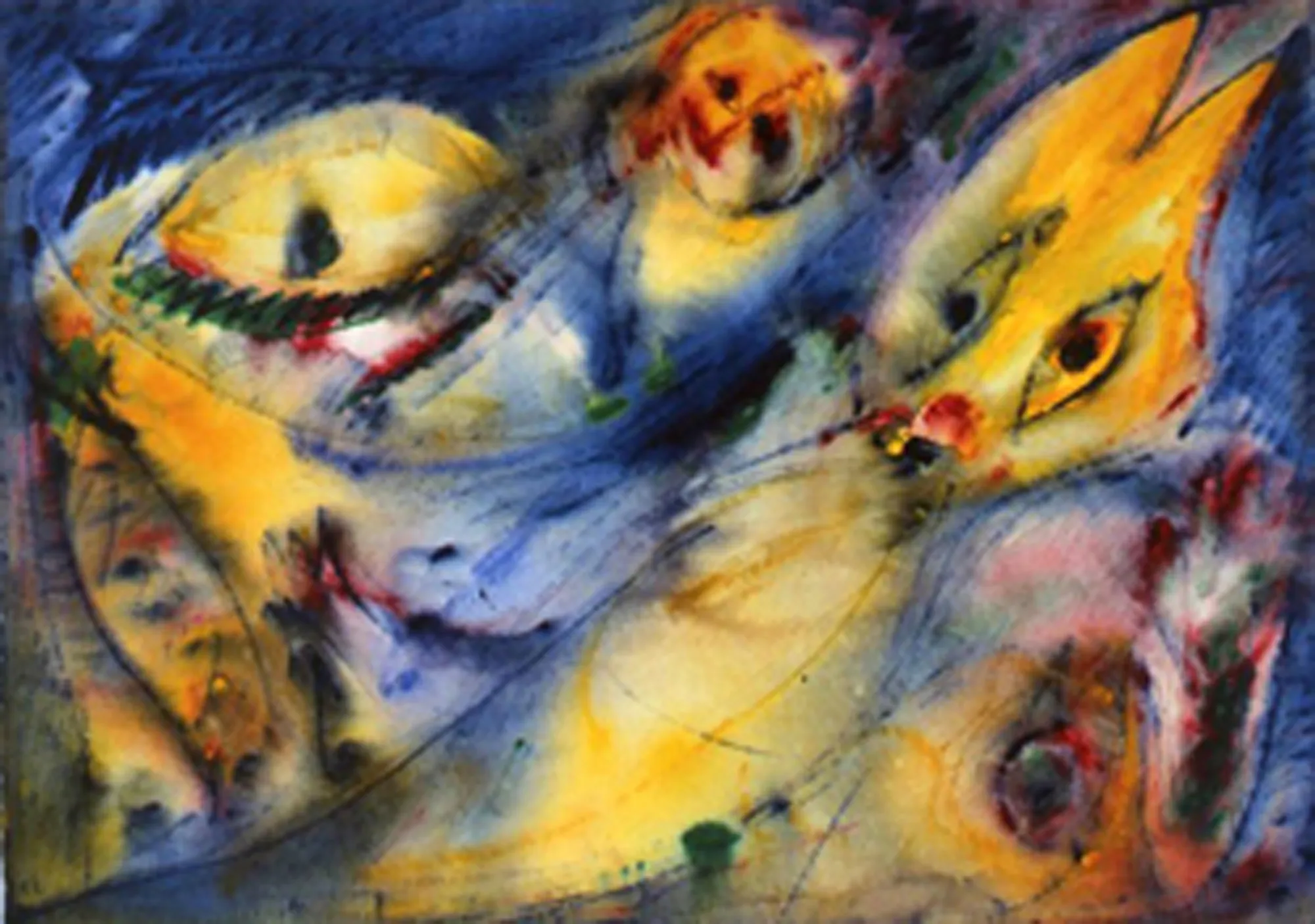 Det Gelone Oge, Jerusalem, 1979, acquerelli su carta, cm 56X78