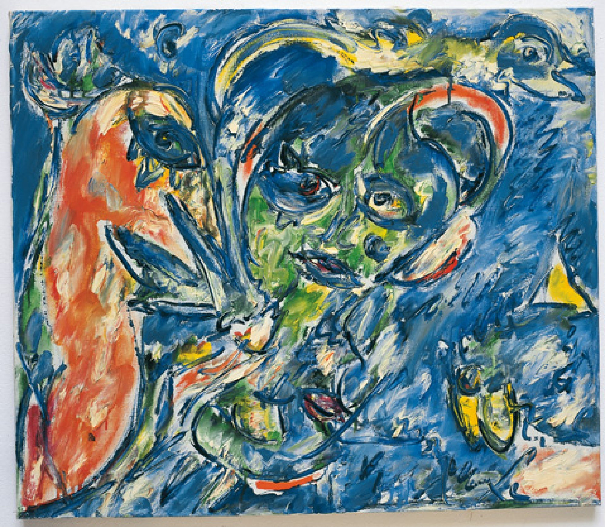 No Title, Molesmes, 1985, olio su tela, cm 60X70