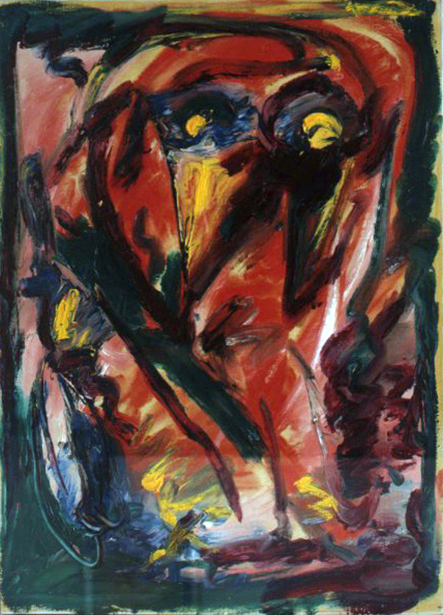 Tuscanian Suite N 14, Siena, 1980, acquerelli su carta, cm 55X40,5