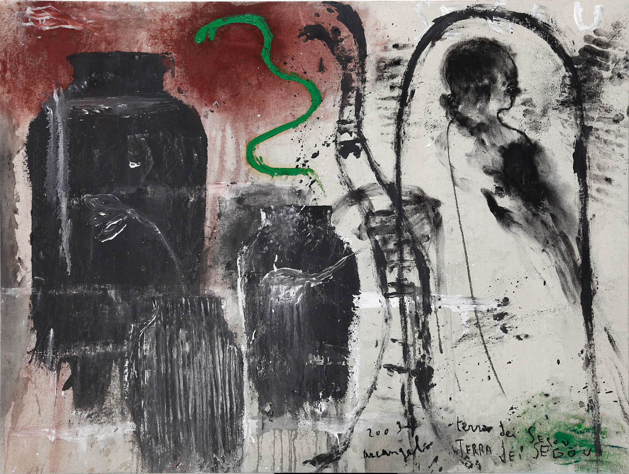 Sègou, 2009, tecnica mista su tela, cm 85x114