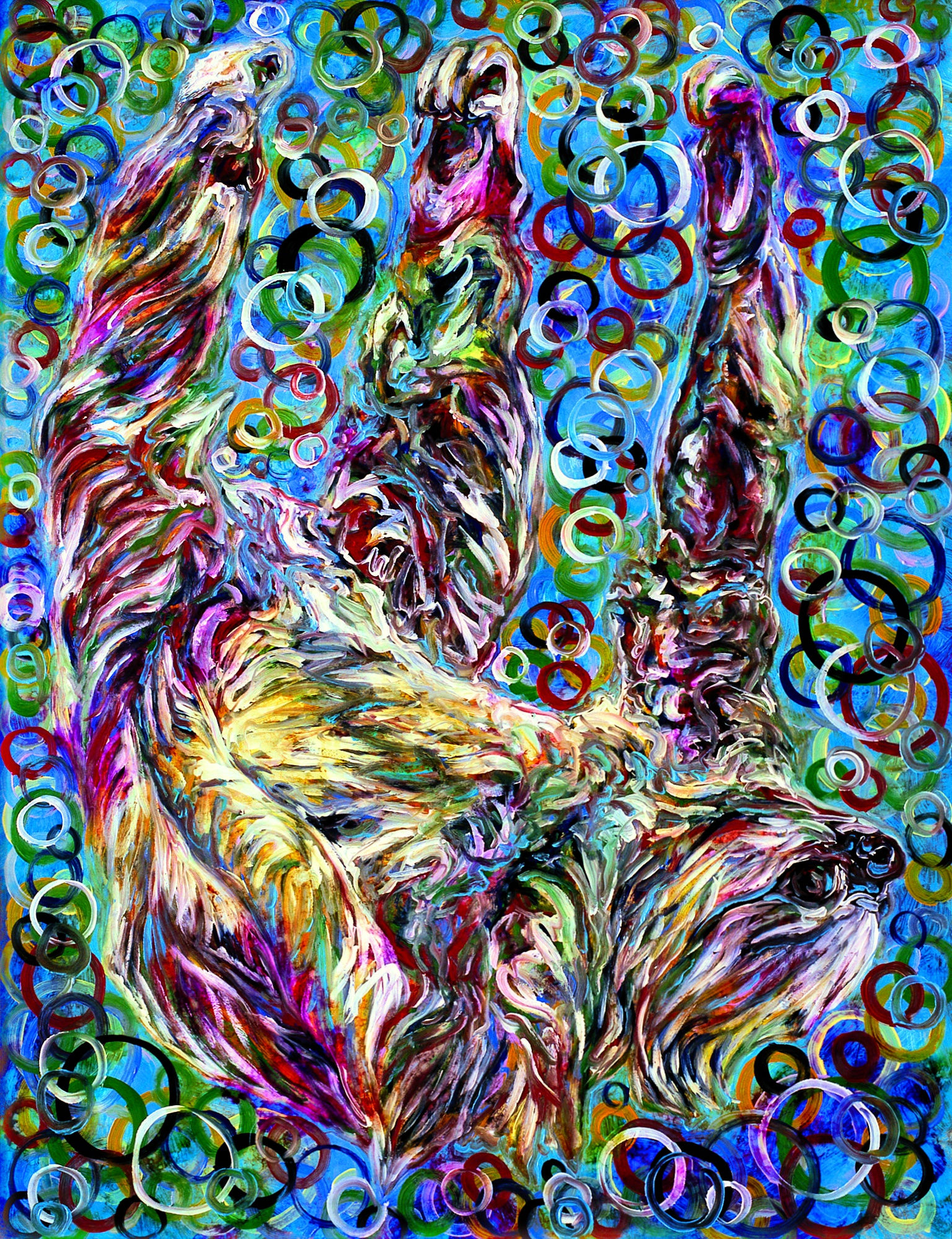 Il Bradipo di Willy, 2007, olio su alluminio, cm 105x80