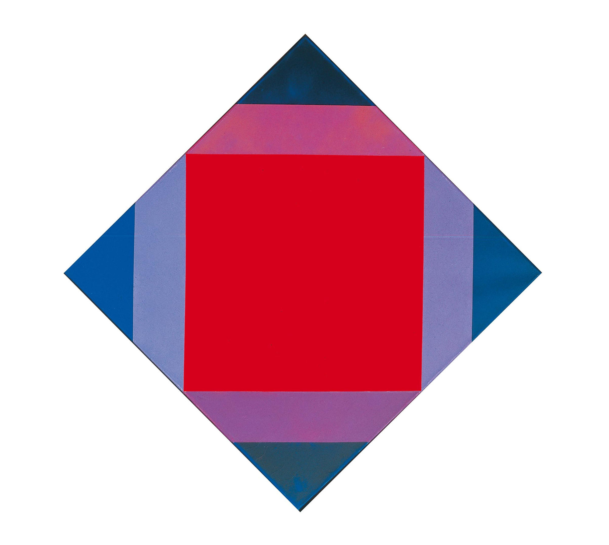 senza titolo, 1972, olio su tela, cm 62x62