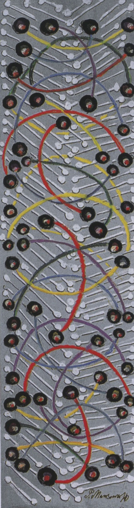 Pavel Mansurov, Tension Picturale, 1965, olio su tavola, cm 86,5x23.