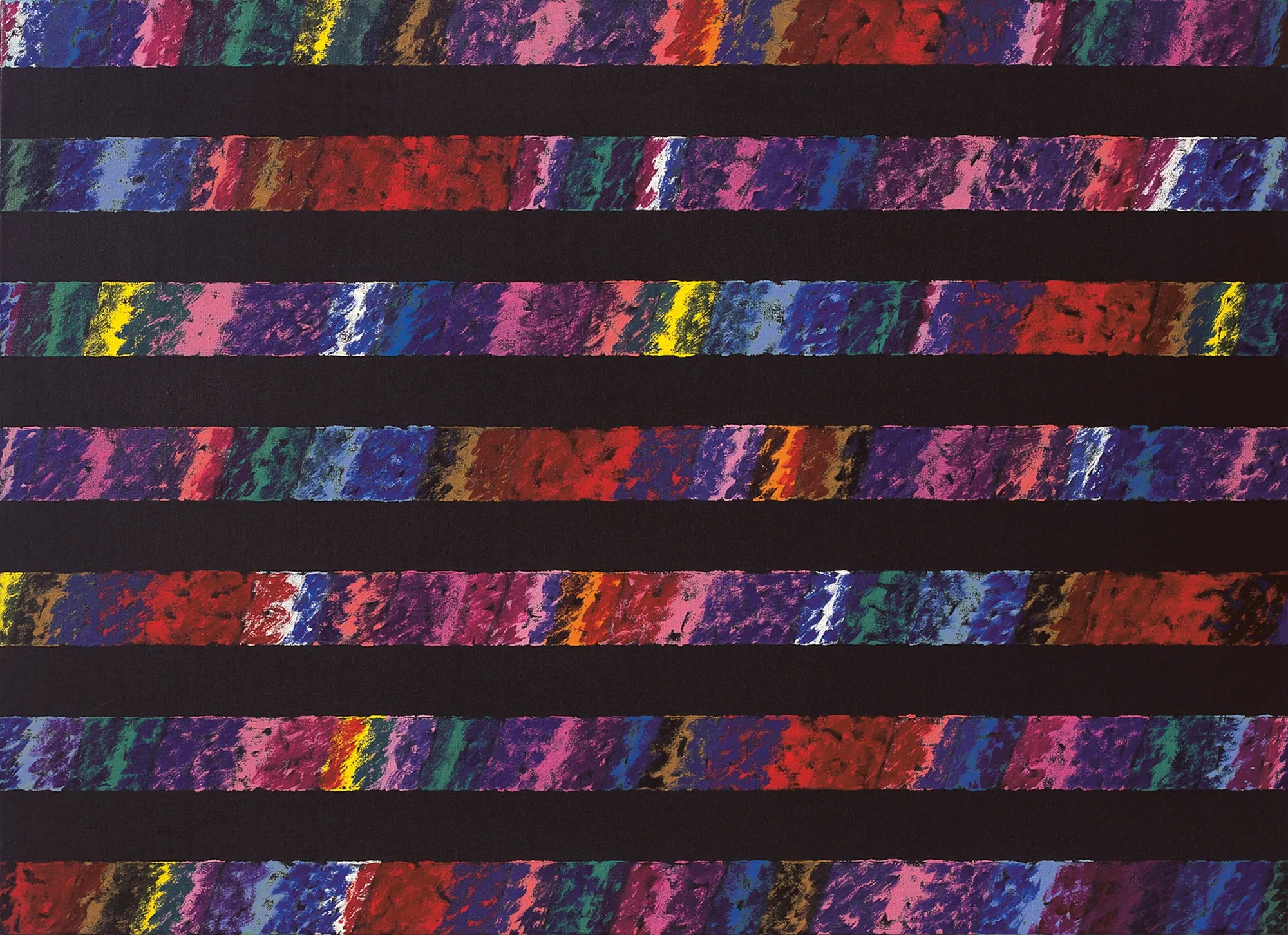 Piero Dorazio, Lumi, 1979, olio su tela, cm 65x90