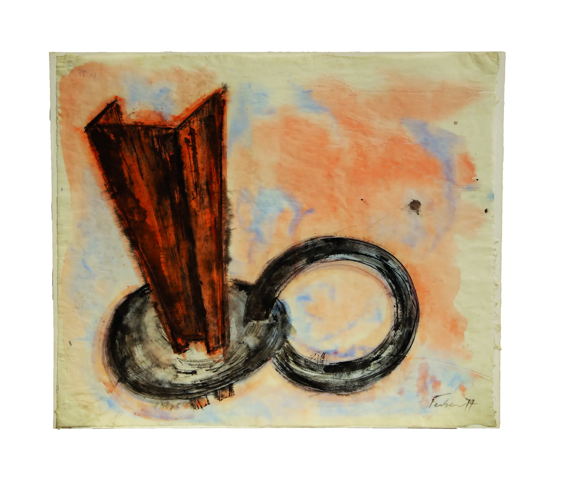 24. Untitled, 1974, tecnica mista, cm 50,5X60