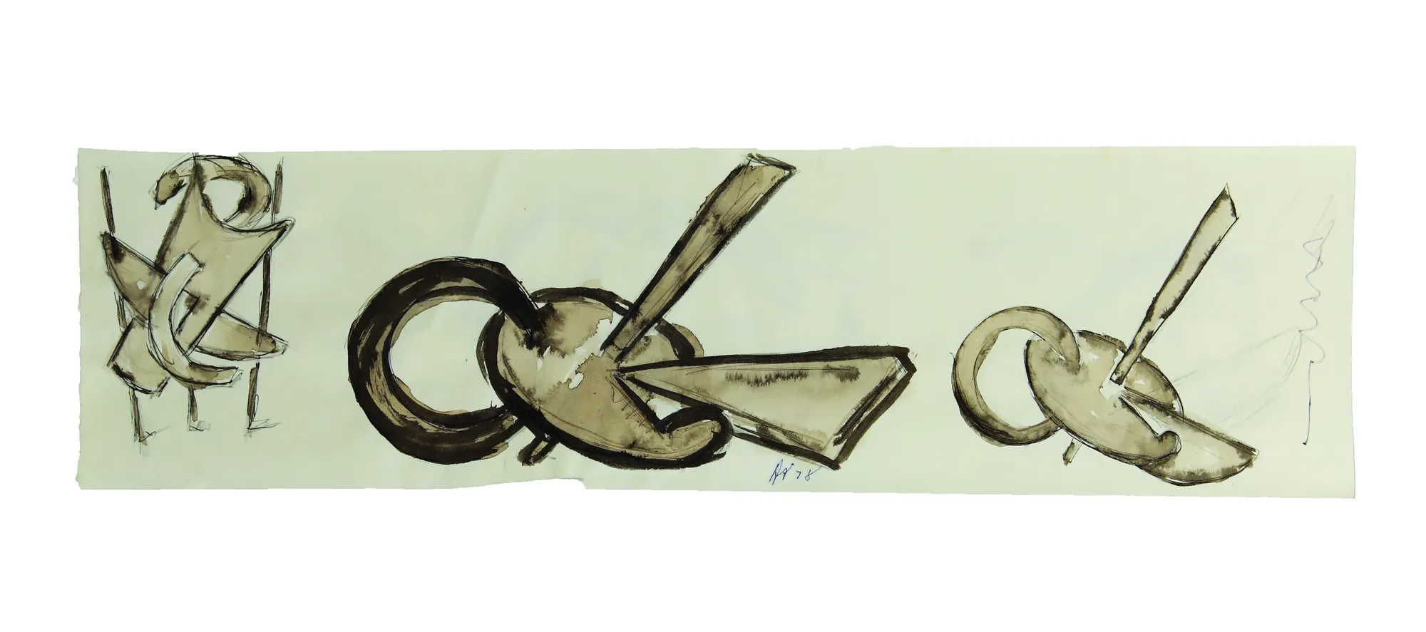 32. William V, 1978, tecnica mista, cm 16X60,5