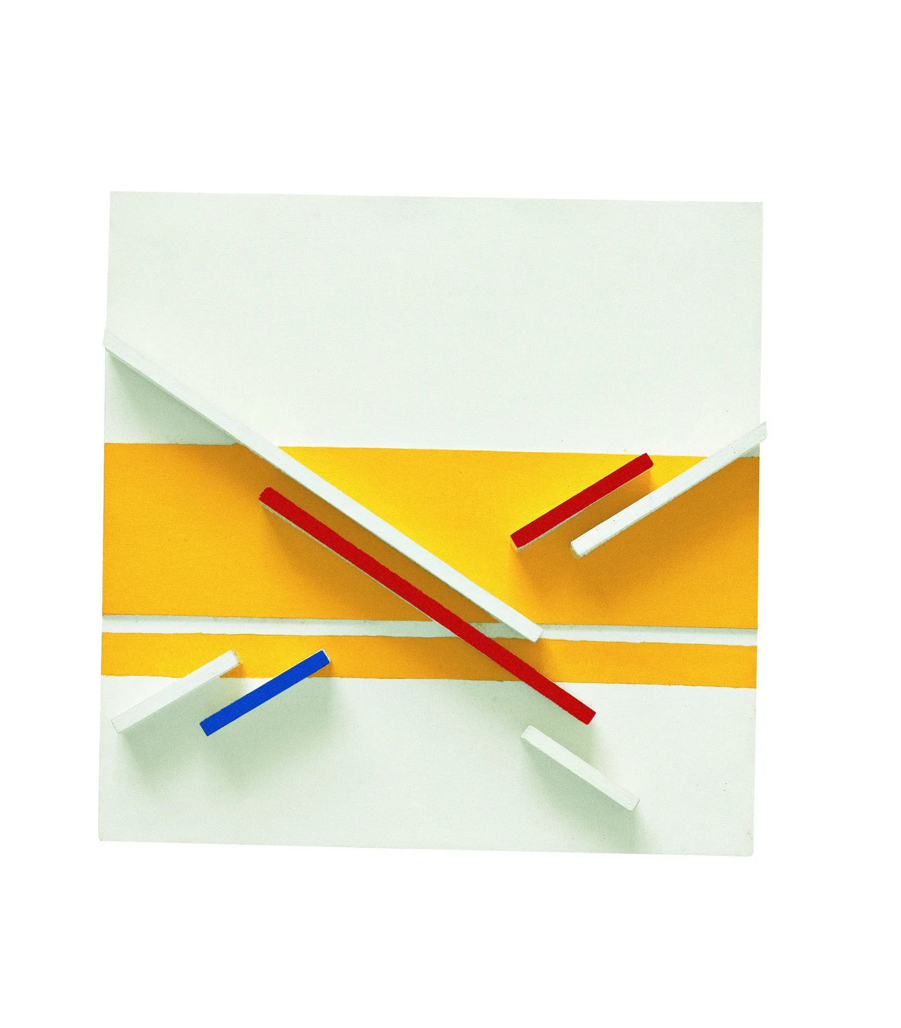 Relief spatio-temporelle n°11, 1971, olio su tavola, cm 43x43x6