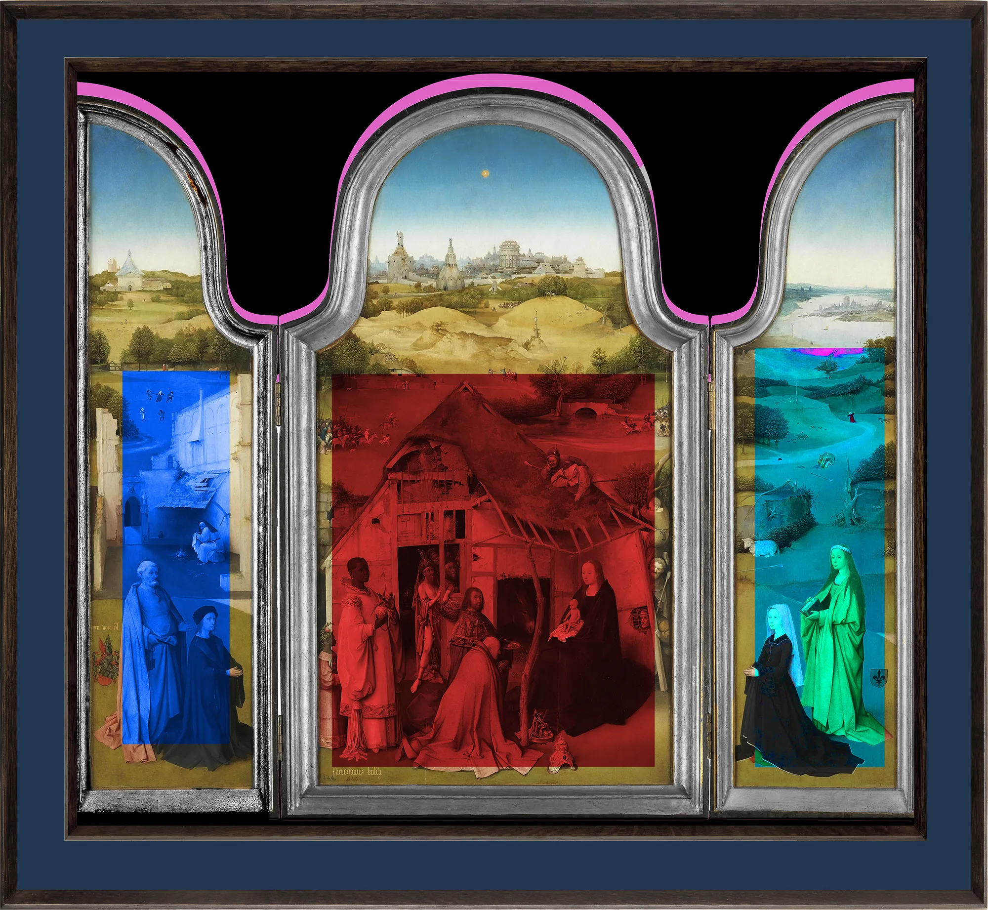 Ola Kolehmainen 1496/ 97 (H-Bosch), 2026 Archival Ink-Jet matt print Dibond mount in Artist Frames 84 x 92 cm 33.07 x 36.22 inches Edition 1/6 + AP