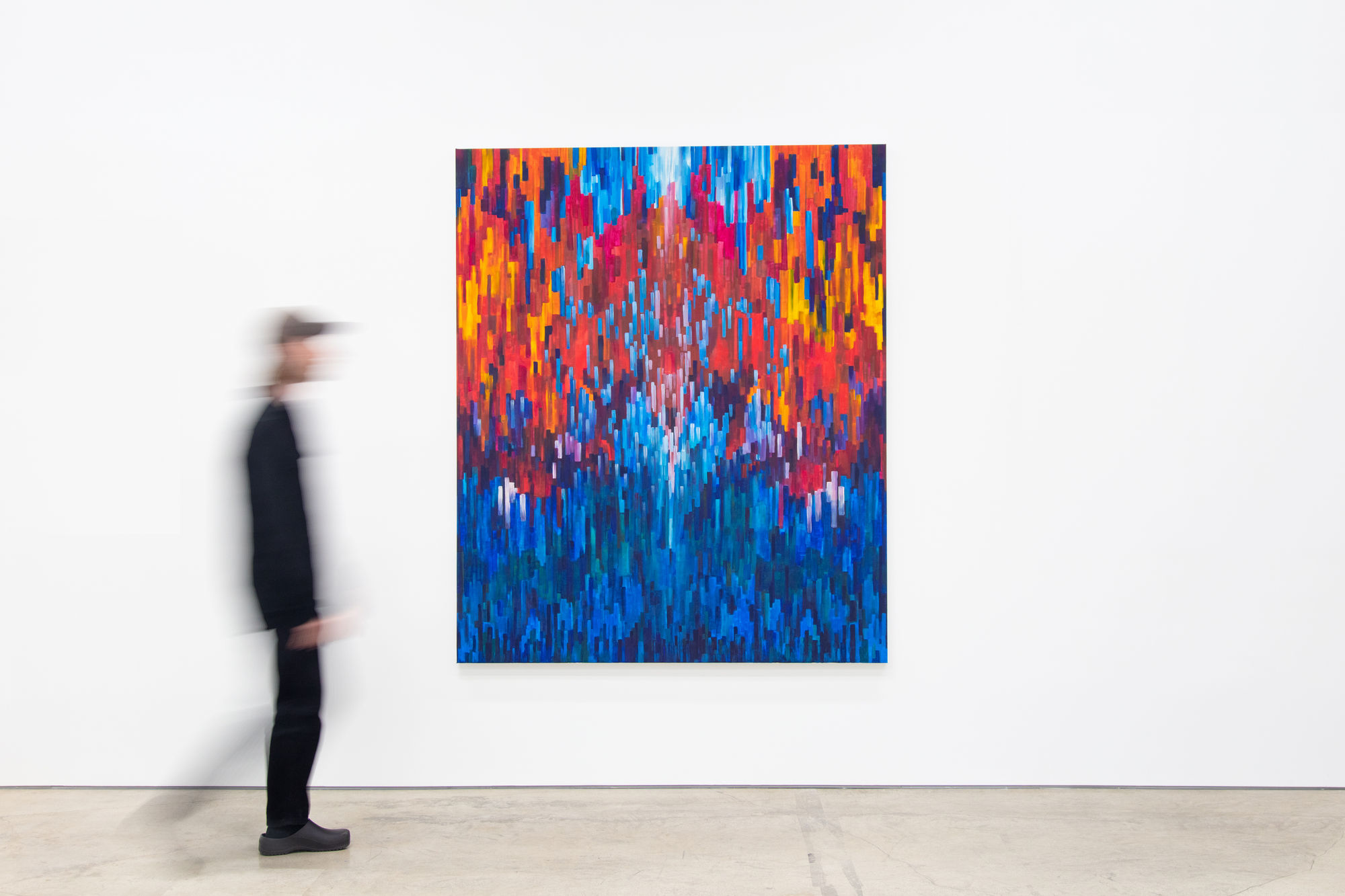 Yassi Mazandi Dive, 2023 Mixed media on canvas 72 x 60 in. 182.88 x 152.40 cm