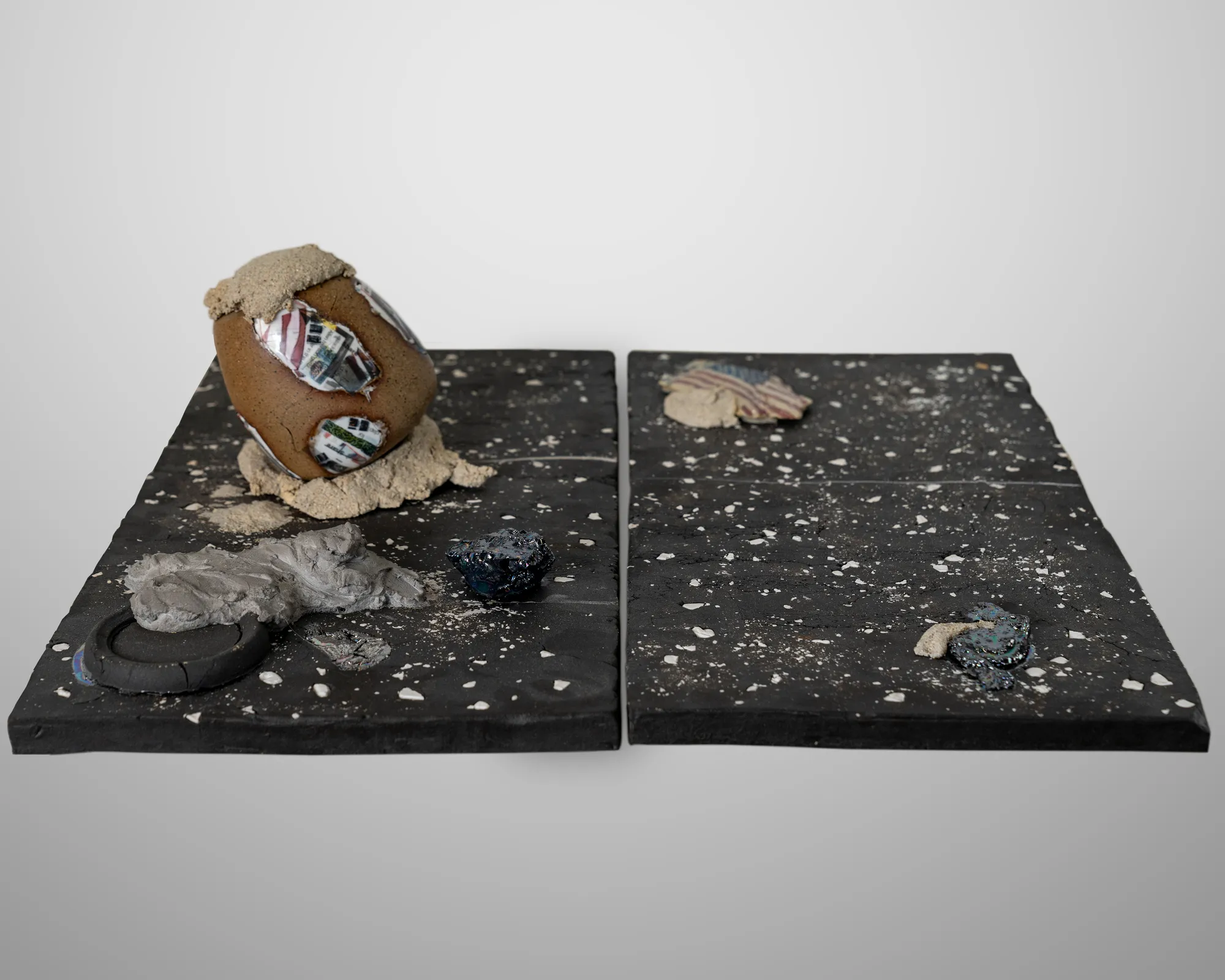 Kahlil Irving Concrete Nodes and Moon chunks | Street stars and fragments (Mixed vessel), 2022