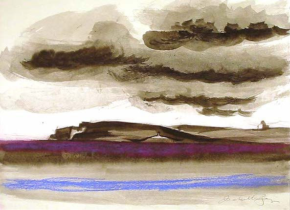 Isabelle Borg Collection, Clouds Overhanging Maltese Landscape, 1997