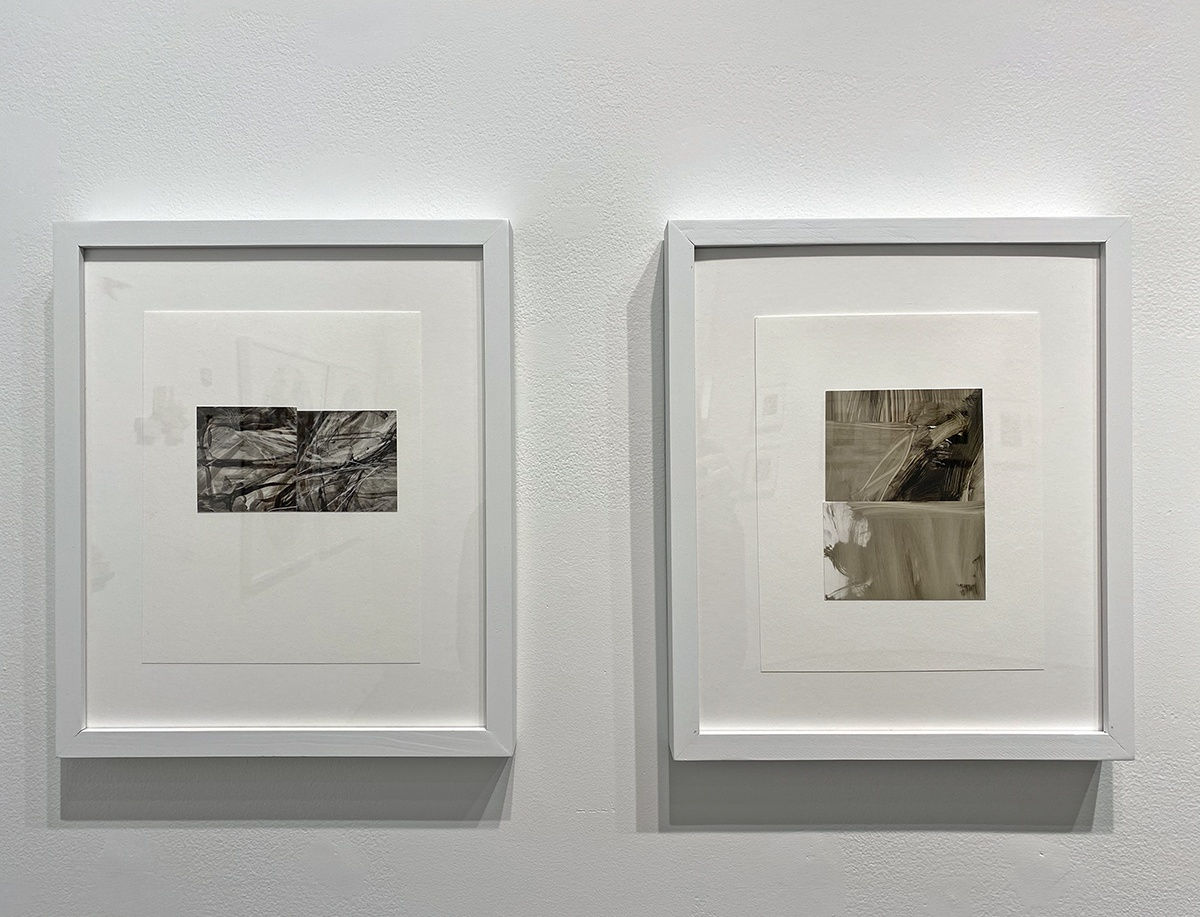 installation shot of "Parallel Pursuits" group exhibition