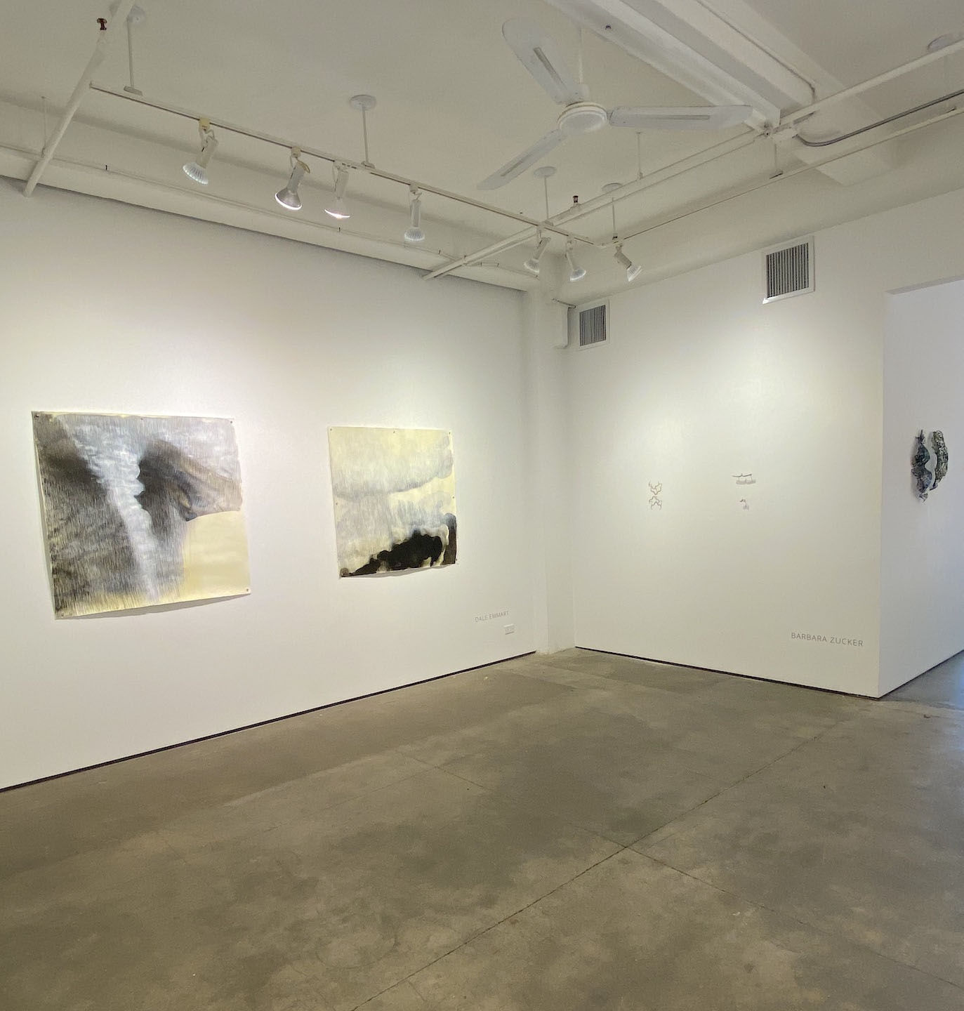 Installation shot of group exhibition "Soundings"