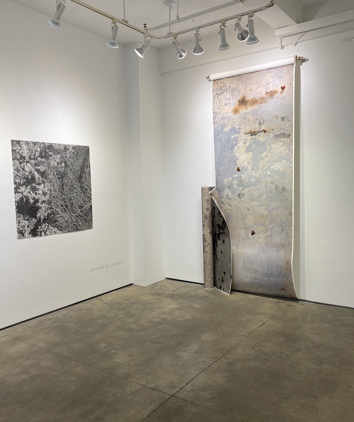 Installation shot of group exhibition "Soundings"