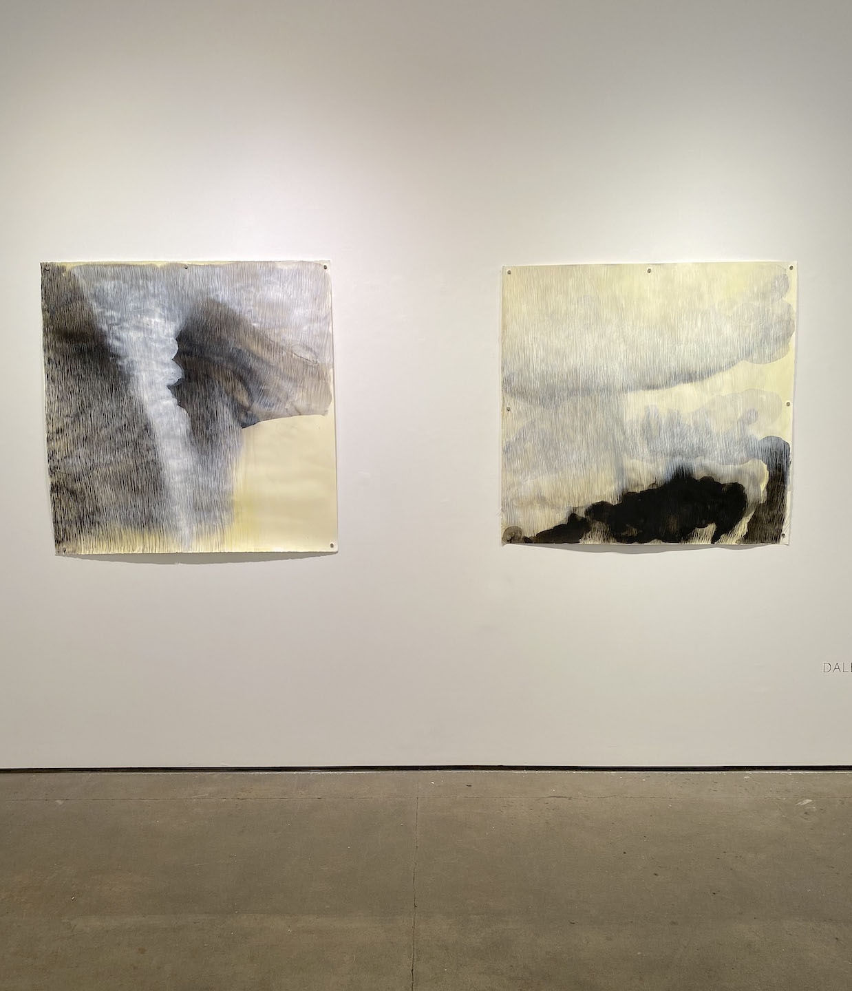 Installation shot of group exhibition "Soundings"