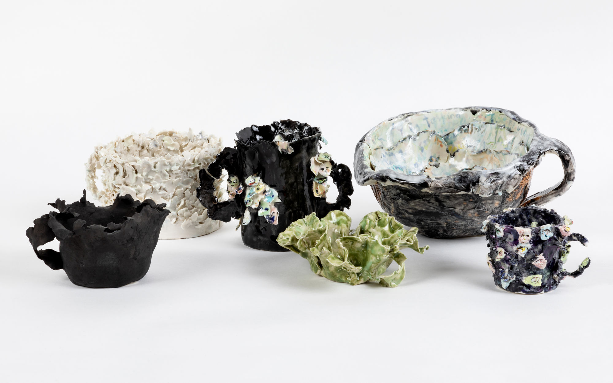 Group of ceramic work by Monica Banks