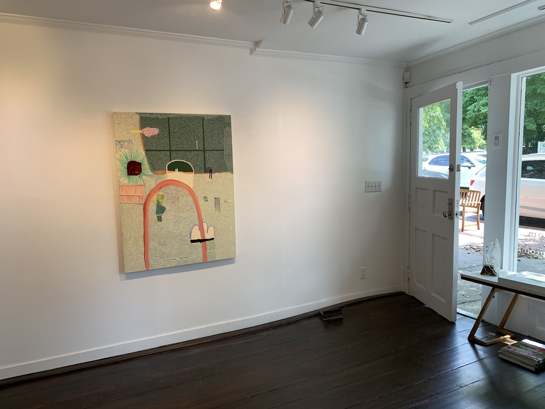 Installation views of Maeve D'Arcy exhibition "Off The Record"