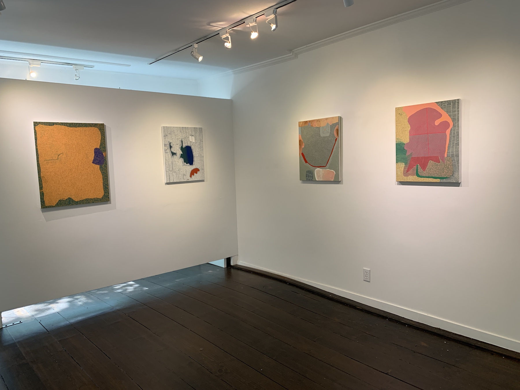 Installation views of Maeve D'Arcy exhibition "Off The Record"