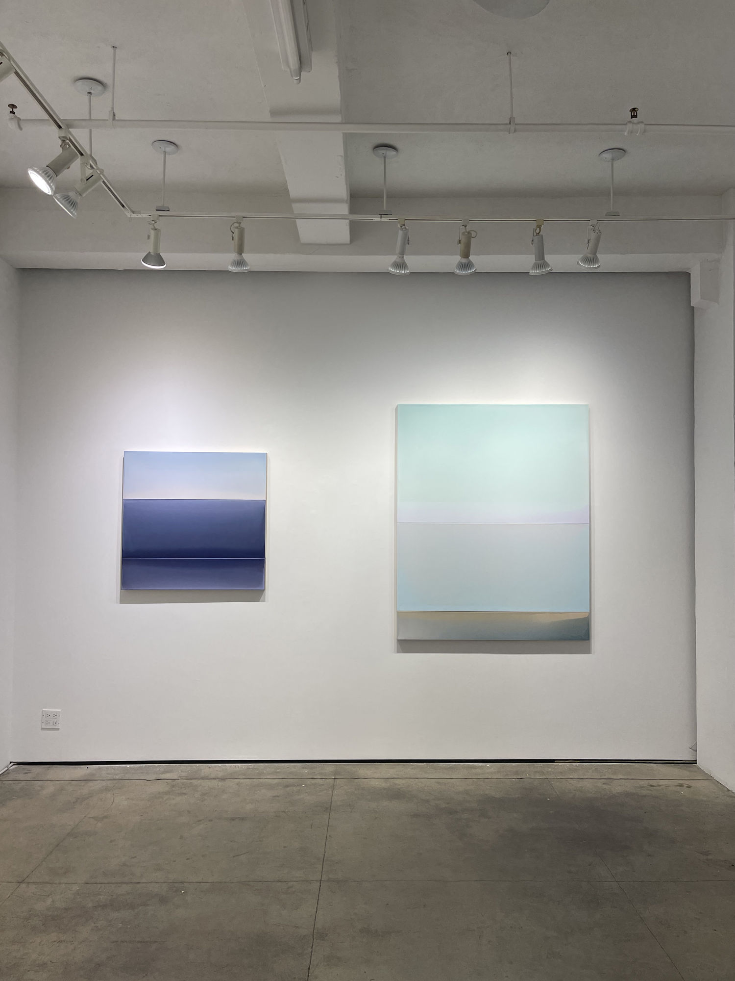 Picture of exhibition by Susan English titled "Light to Light",  October 27 to December 3rd, 2022