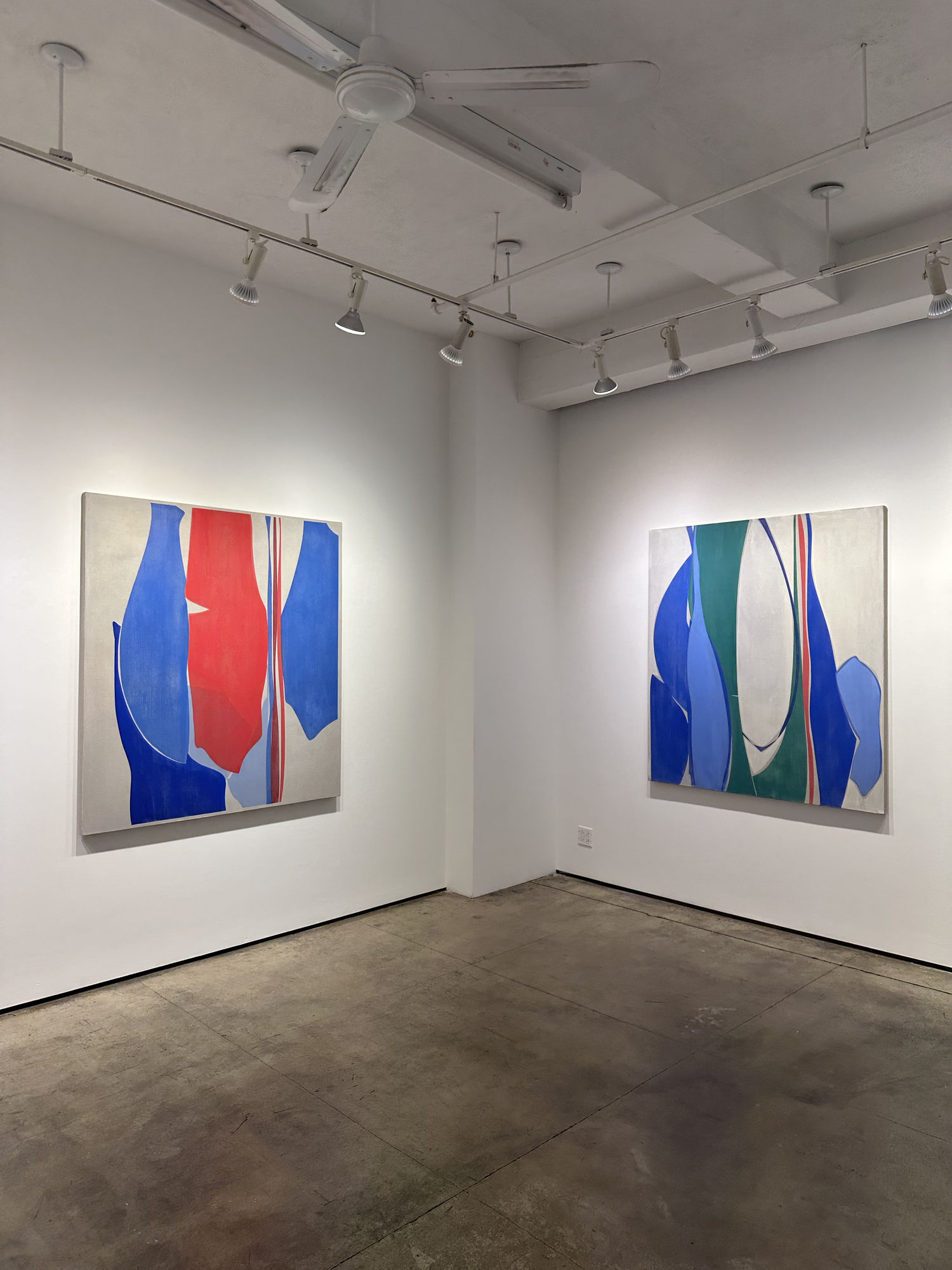 Installation shots of Joanne Freeman's exhibition "New York Conversations" January 5th to February 11th 2023