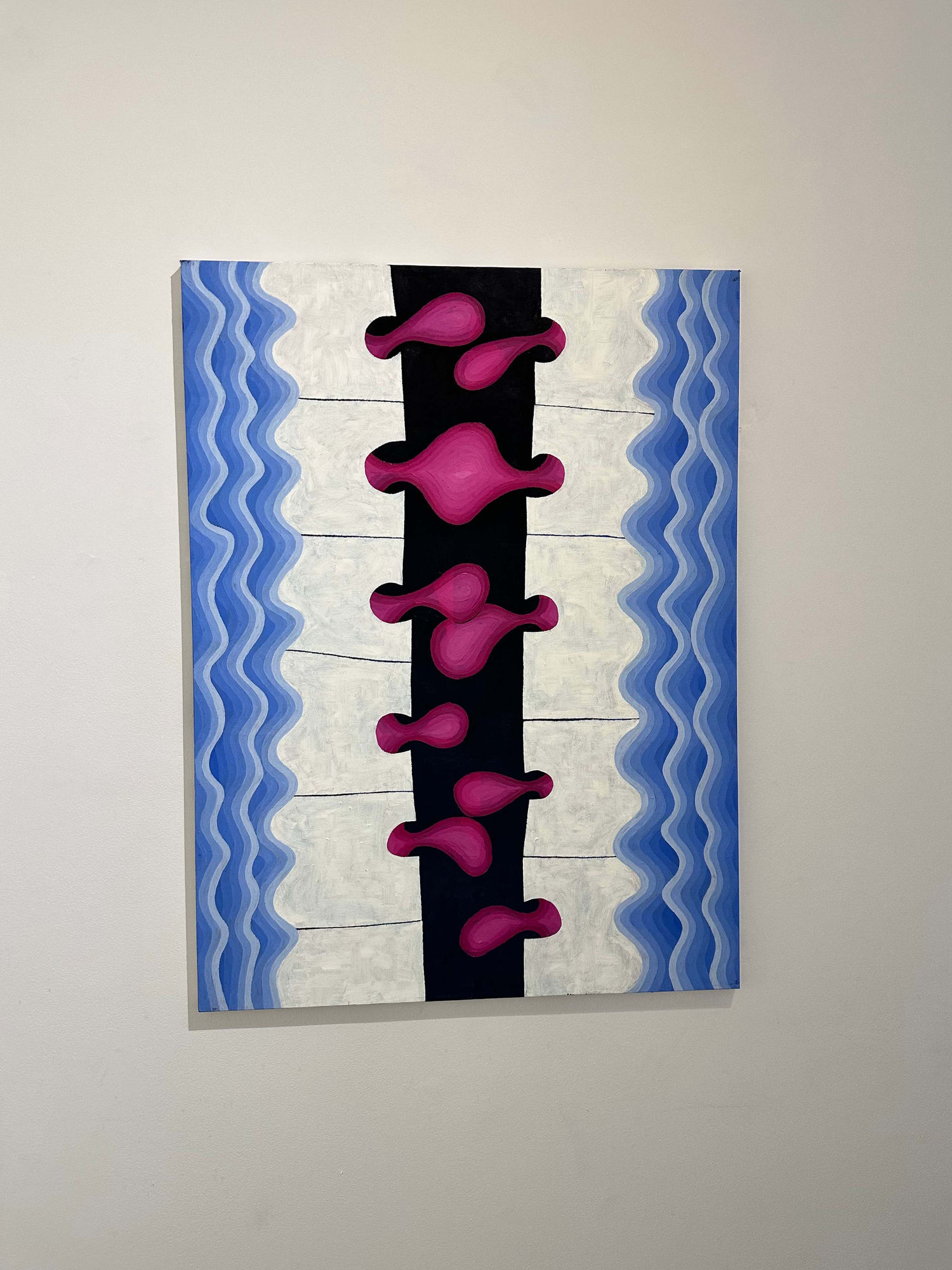 abstract painting on a wall