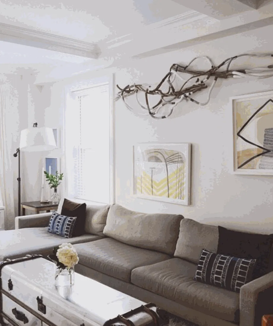 View of Ky Anderson's painting in client's home