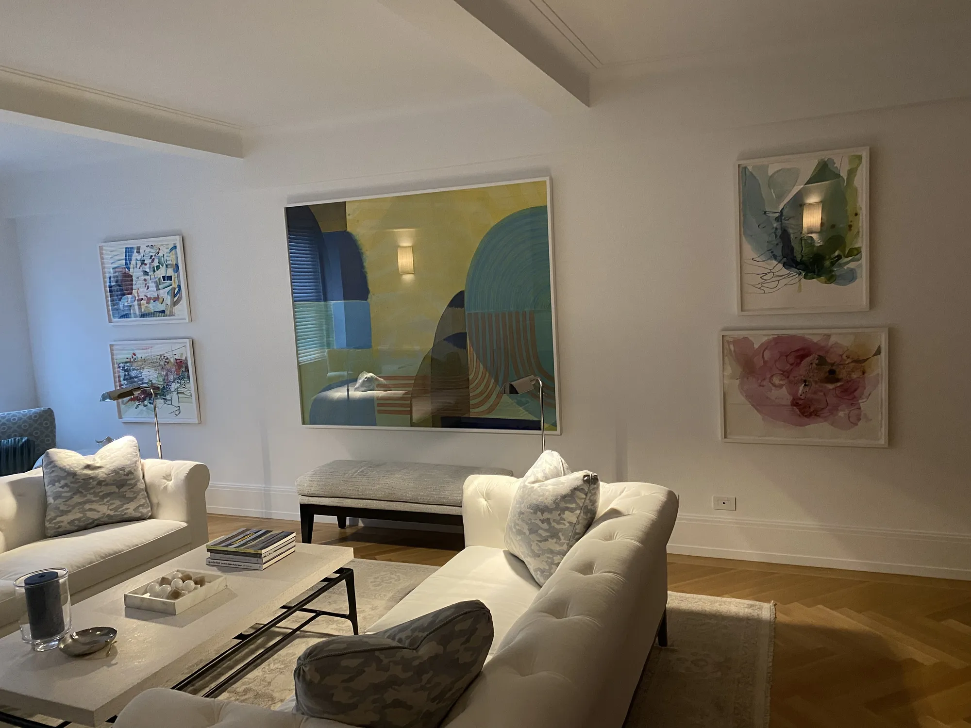 View of Ky Anderson's painting in client's home