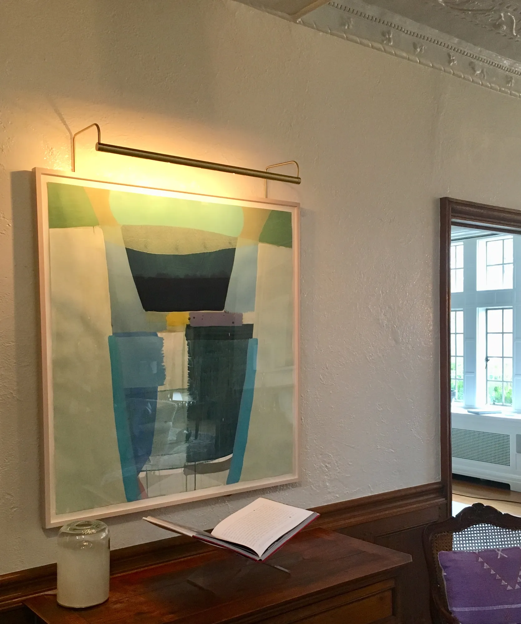 View of Ky Anderson's painting in client's home