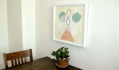 View of Ky Anderson's painting in client's home
