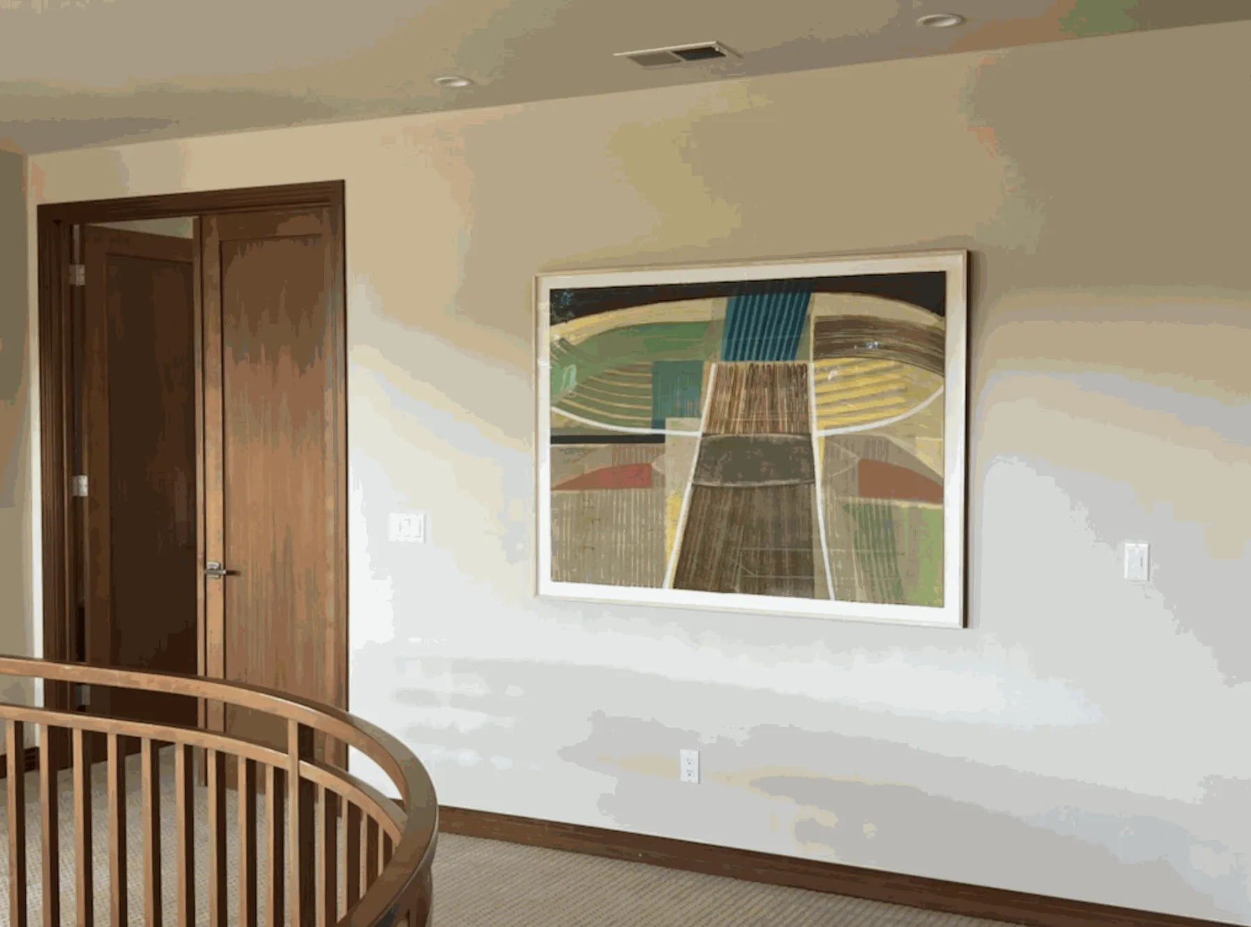 View of Ky Anderson's painting in client's home