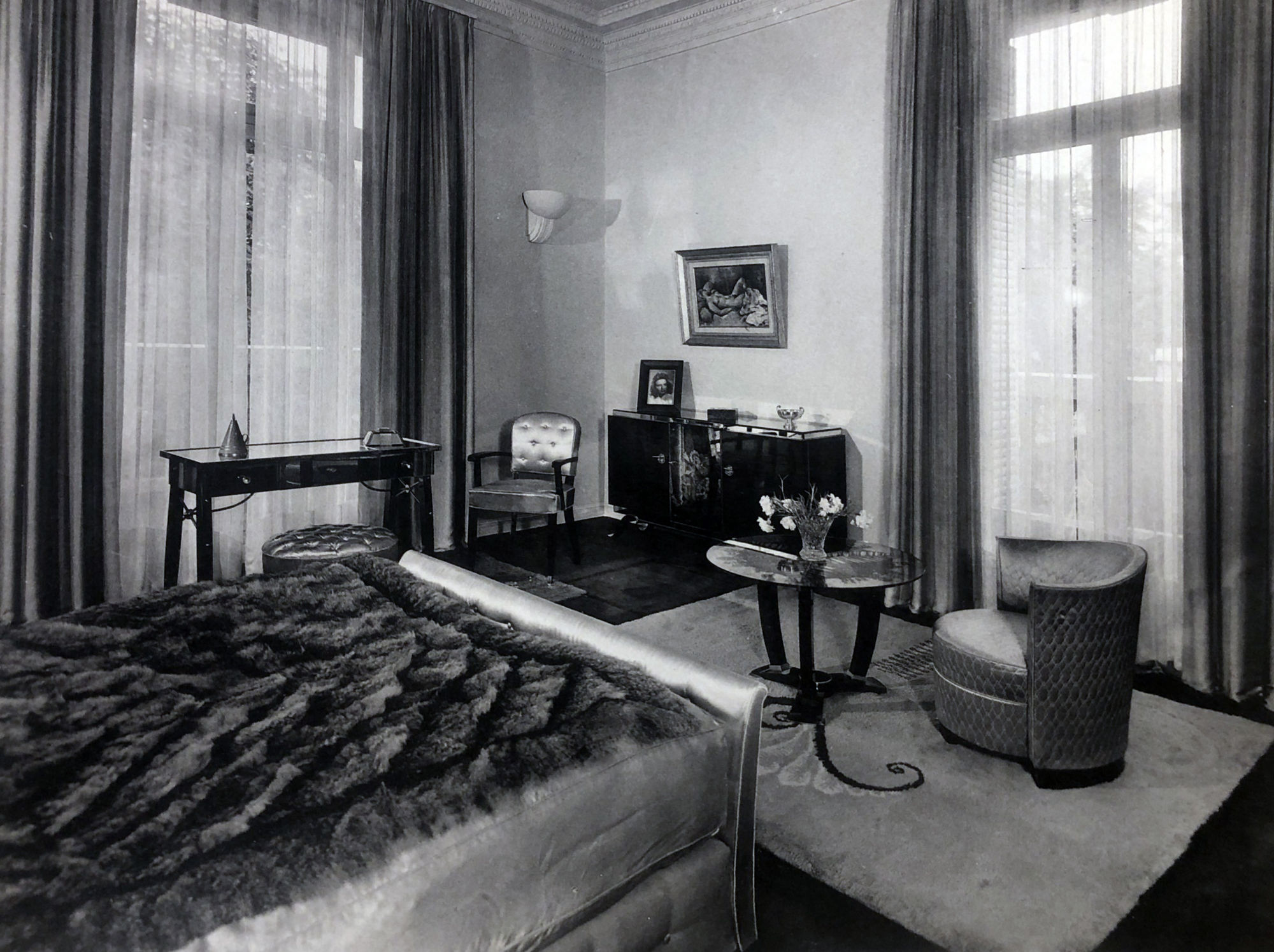 Art Deco bedroom by Jules Leleu. Paris, 1935