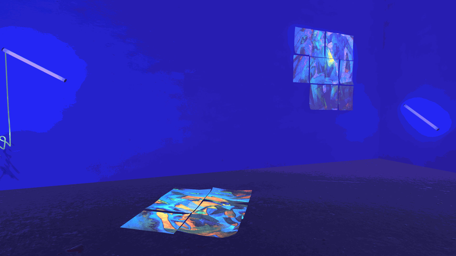 Virtual Reality ... sollte die Reise weitergehen, suchte man Neuseeland, in diesem fremden Gelände ..., (1980/2020) (Screenshot)