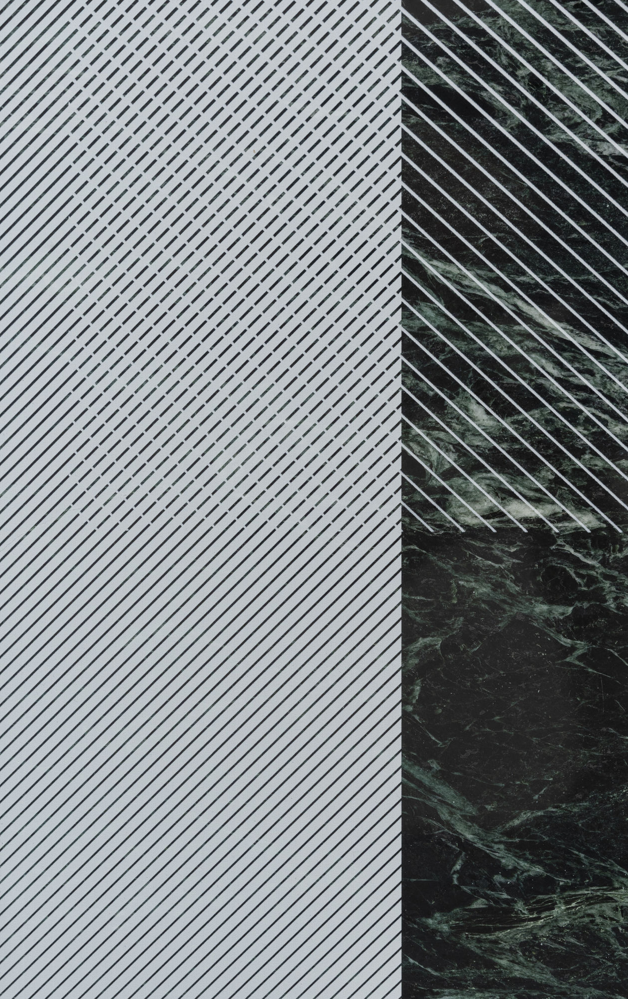 Lou Jaworski, MURIEL – Midnight Edit 03, 2023, UV pigment print on Verde Alpi marble | Photo: Dirk Tacke